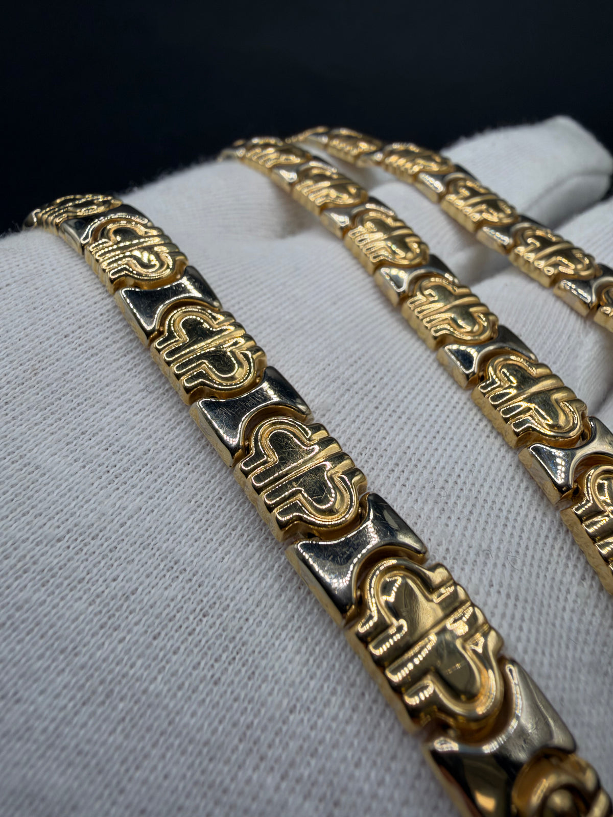 18K Gouden Set met Collier en Armband – 9,3 mm