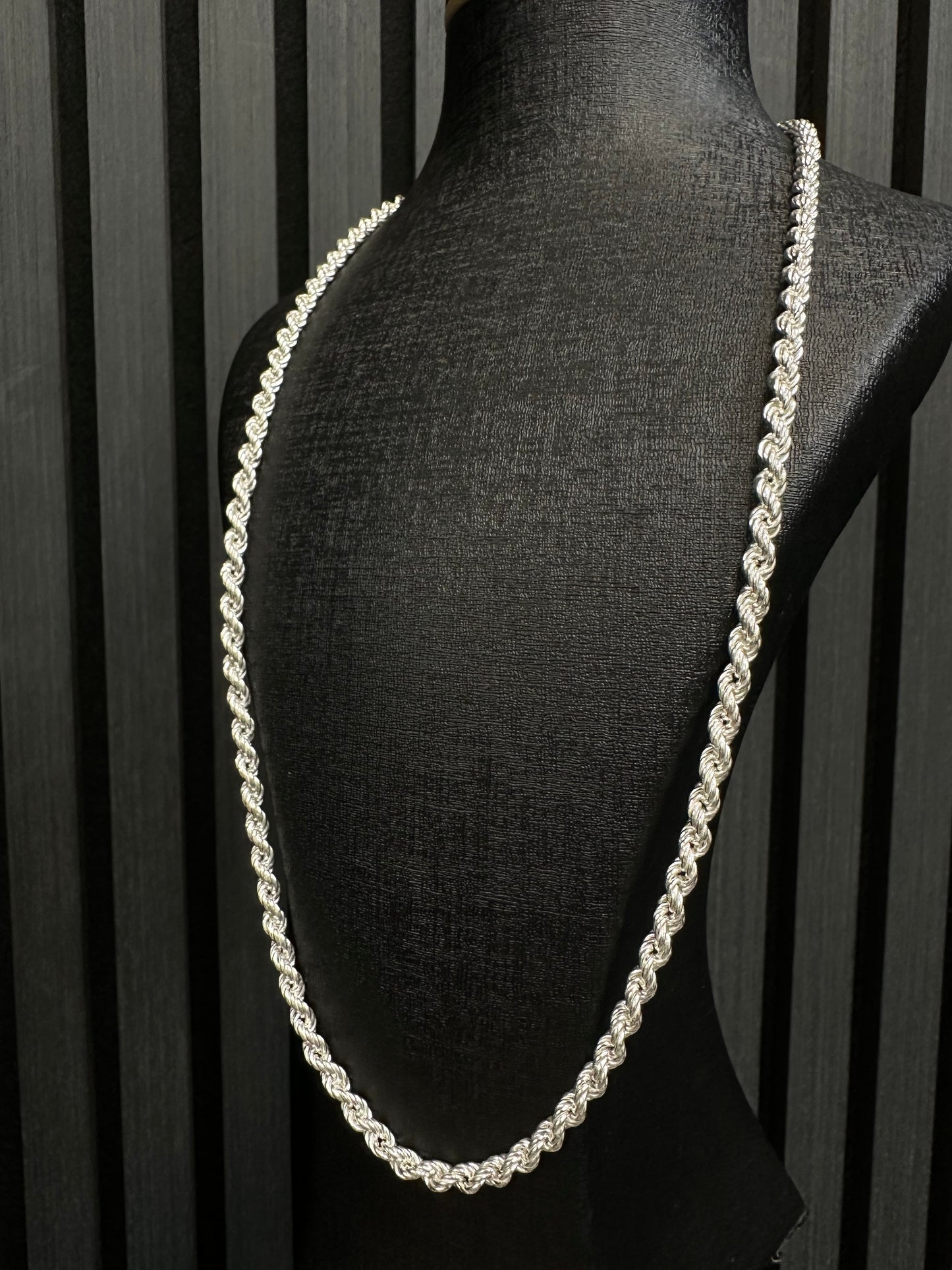925 Zilveren Rope Chain – 64 cm