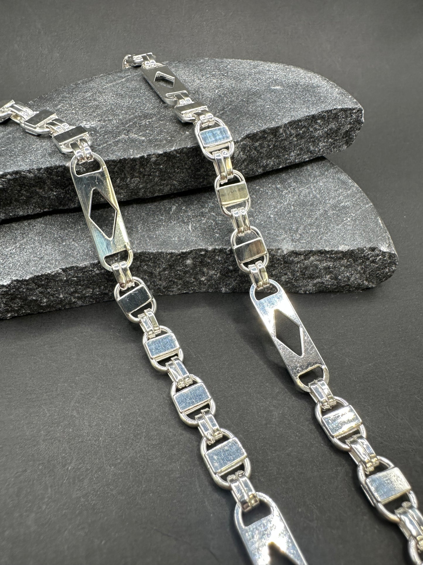 925 Zilveren Ruit Kingsly Ketting – 68 cm