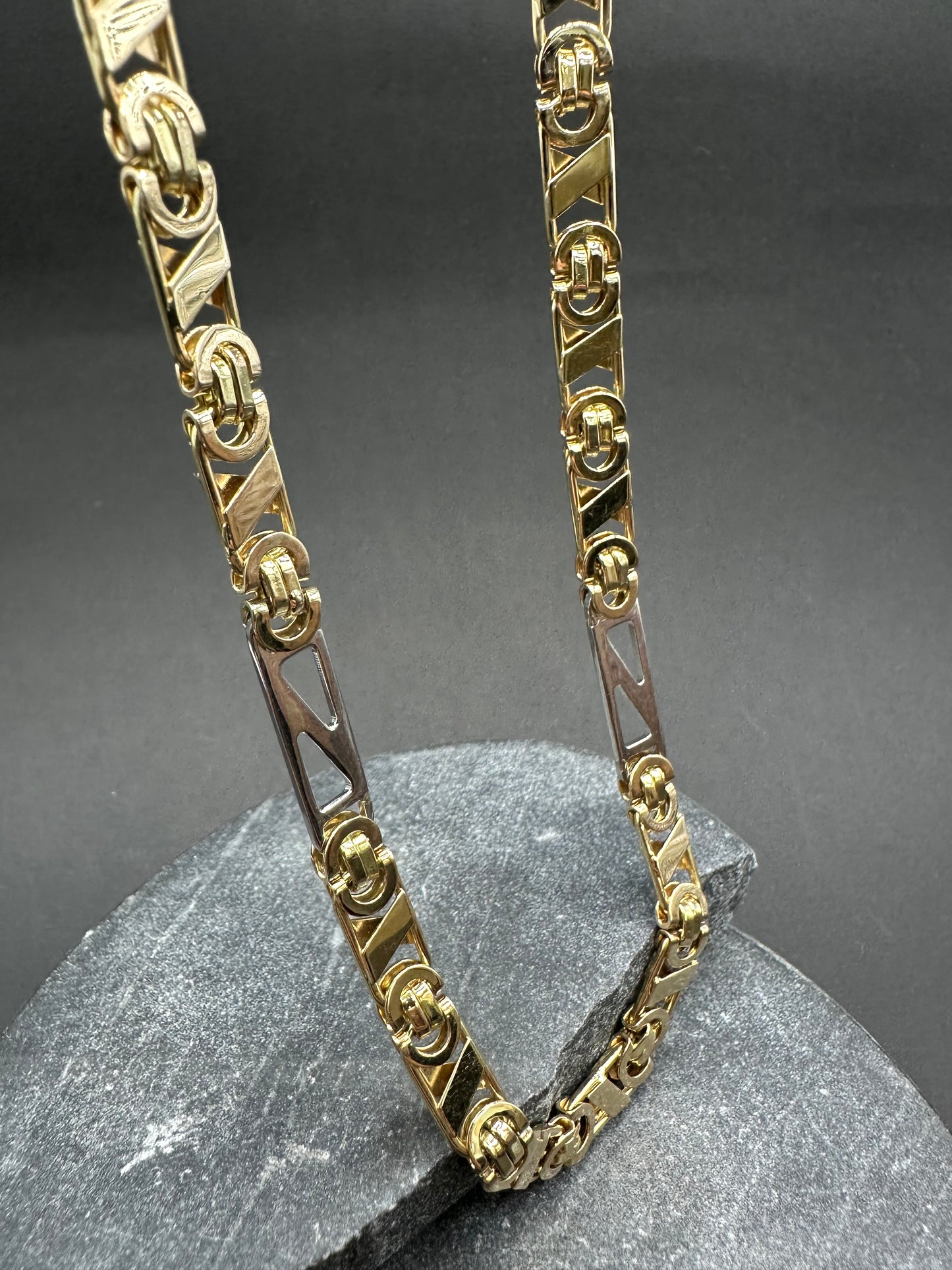 14K Gouden Bicolor Valentino Ketting – 70 cm