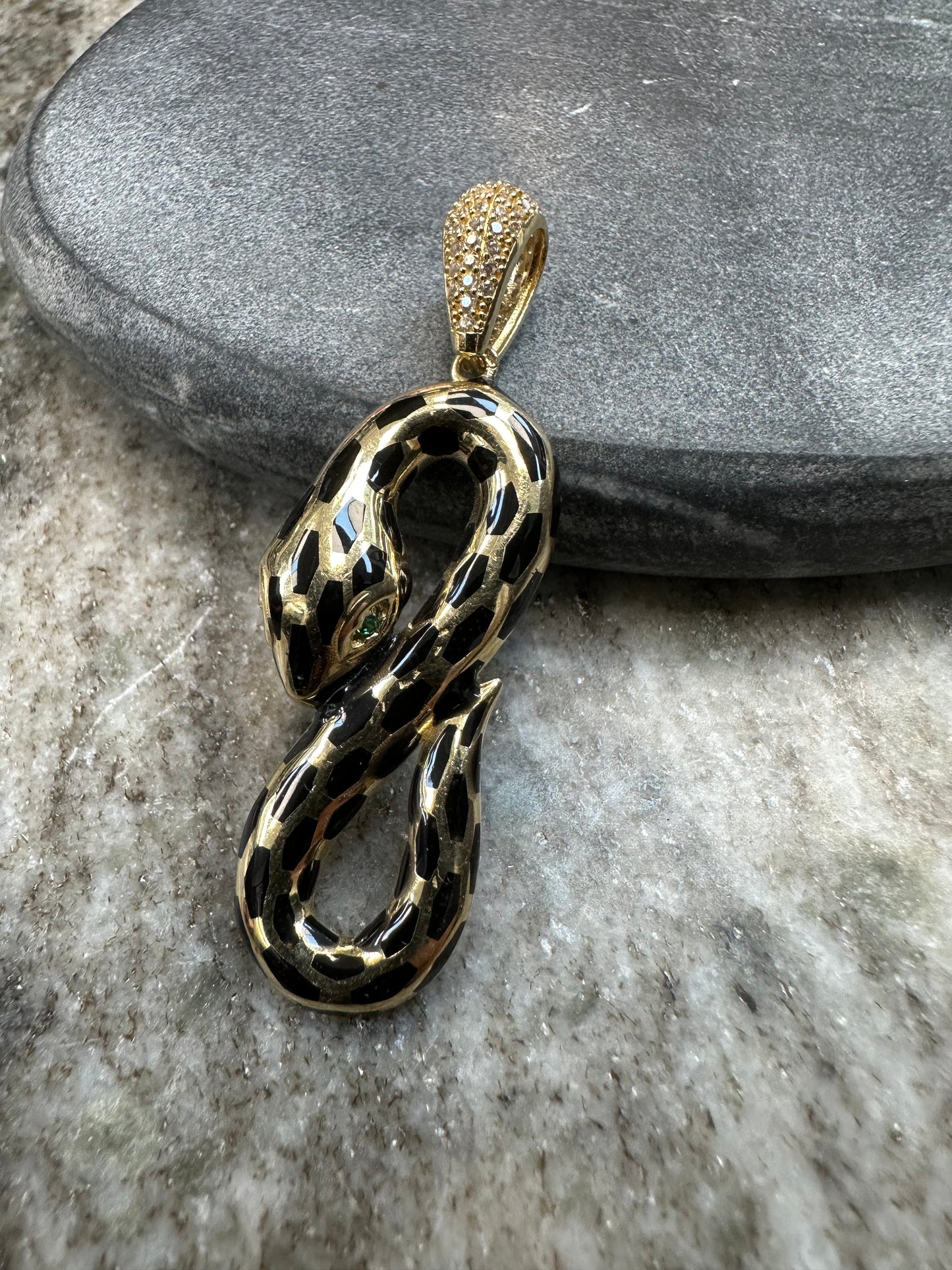 14K Gouden Slang Hanger – 50 mm