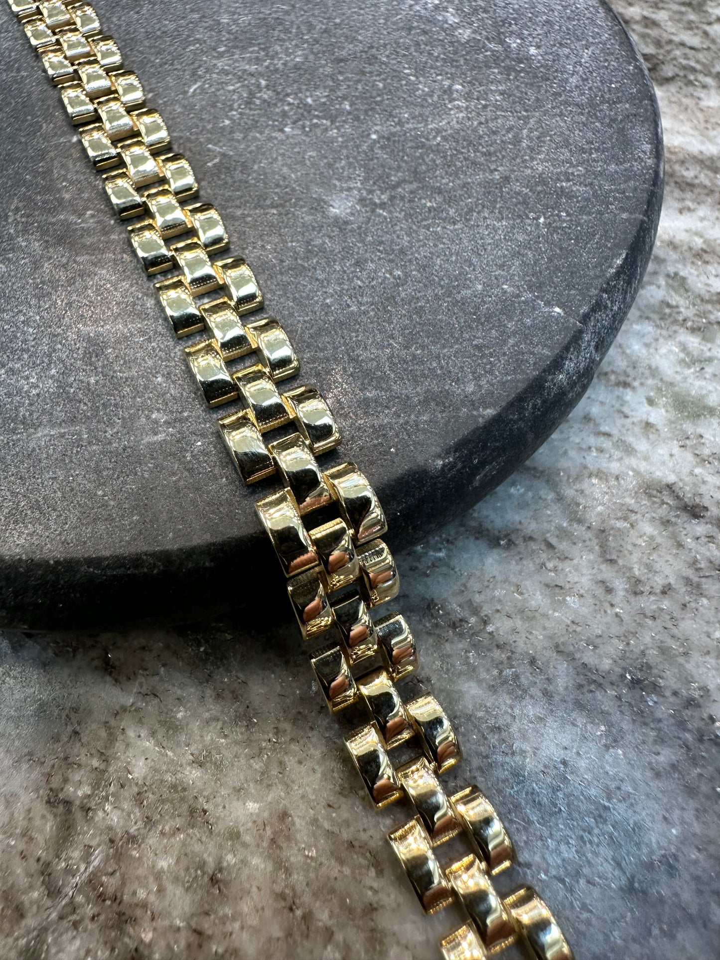 Prachtige 14K Gouden Roleks Armband – 19 cm | 8 mm