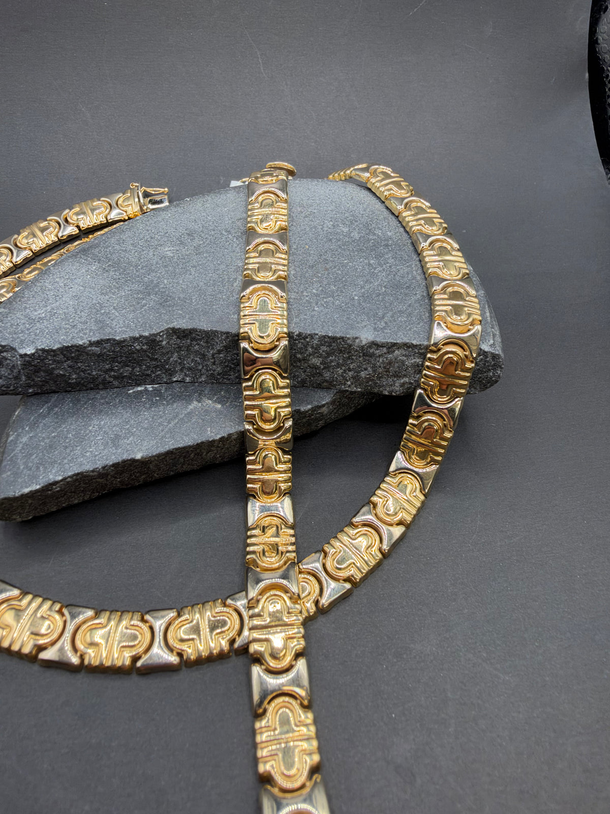 18K Gouden Set met Collier en Armband – 9,3 mm