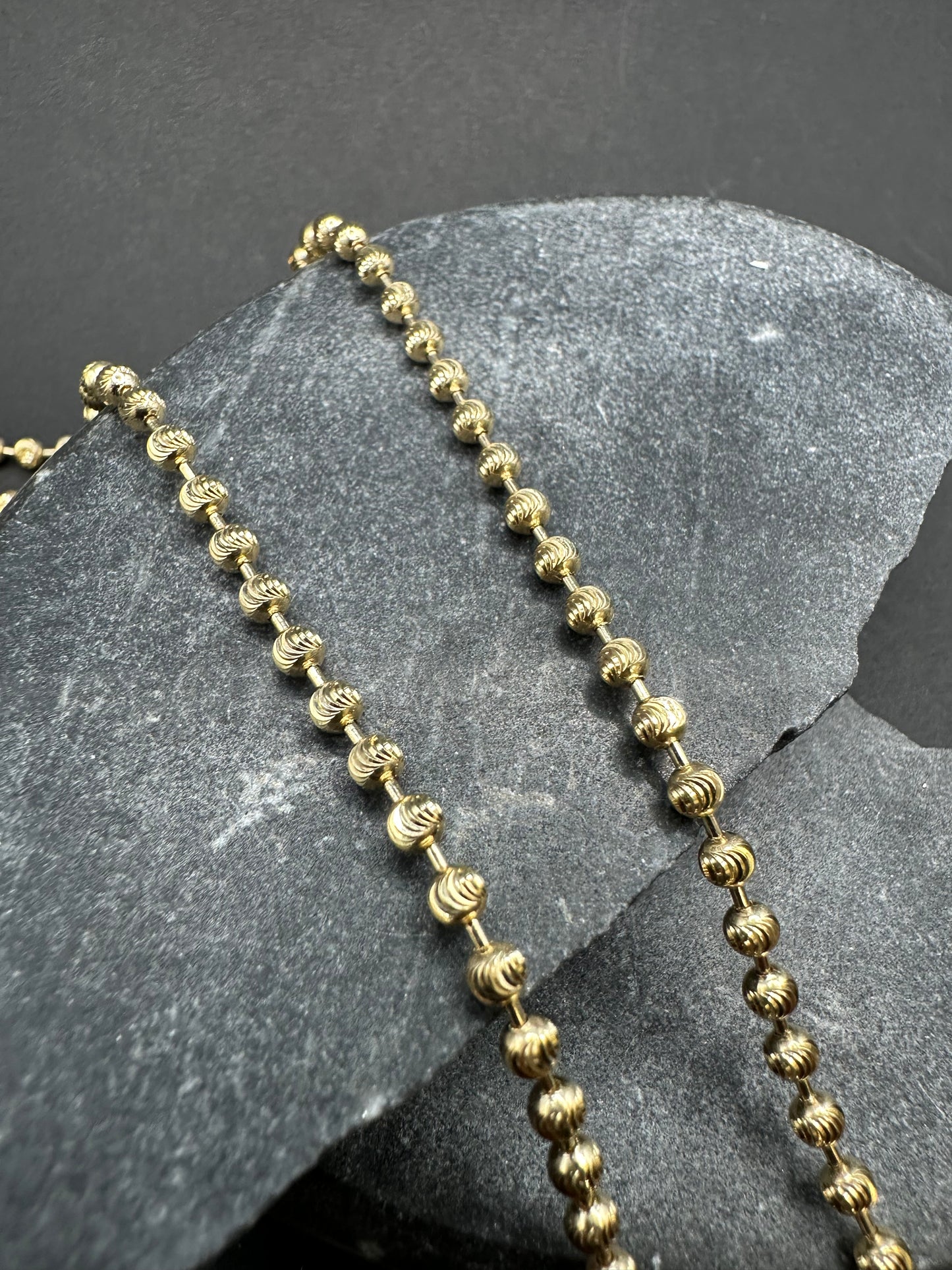 14K Gouden Dog Tag Ketting – 60 cm