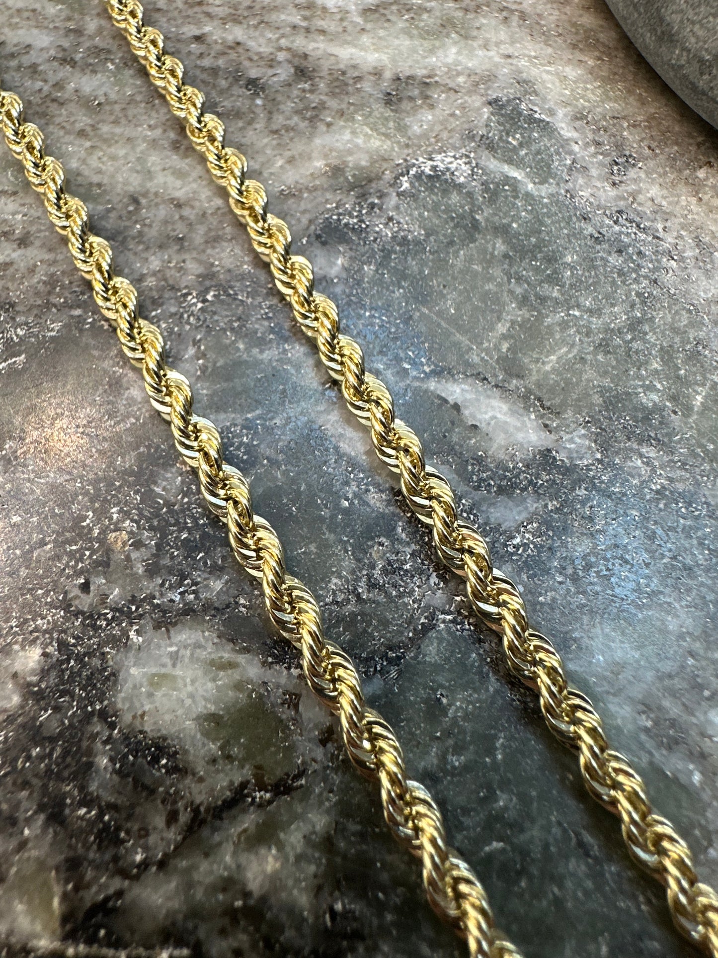 Prachtige 14K Gouden Rope Chain – 60 cm | 3,2 mm | Luxe & Tijdloos