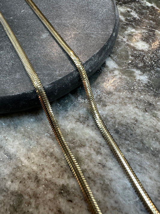 14K Gouden Snake Collier
