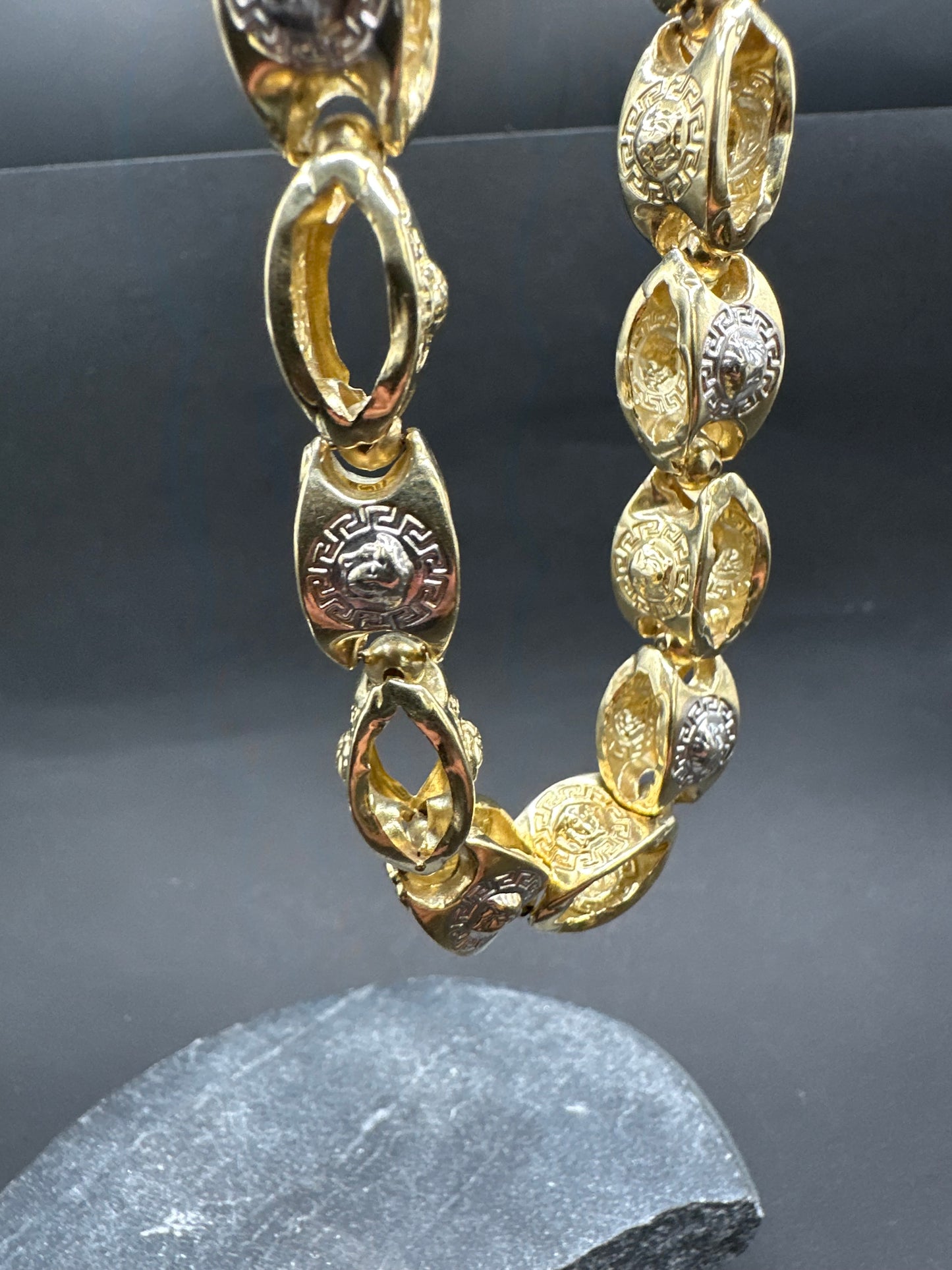 14K Gouden Medusa Ketting – 65 cm