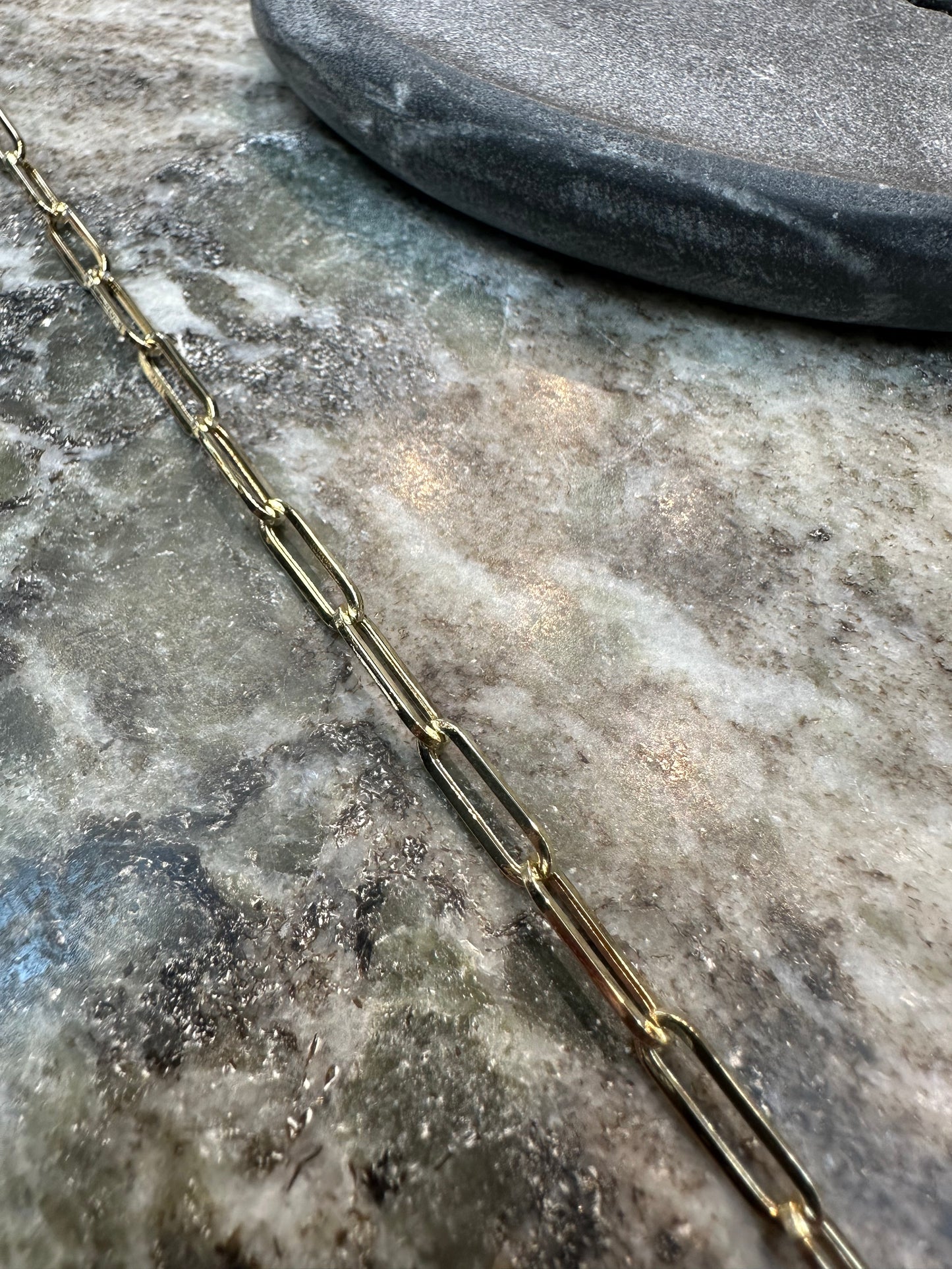 Prachtige 14K Gouden Papierclip Armband – 3,1 mm | Meerdere Lengtes | Unisex & Tijdloos
