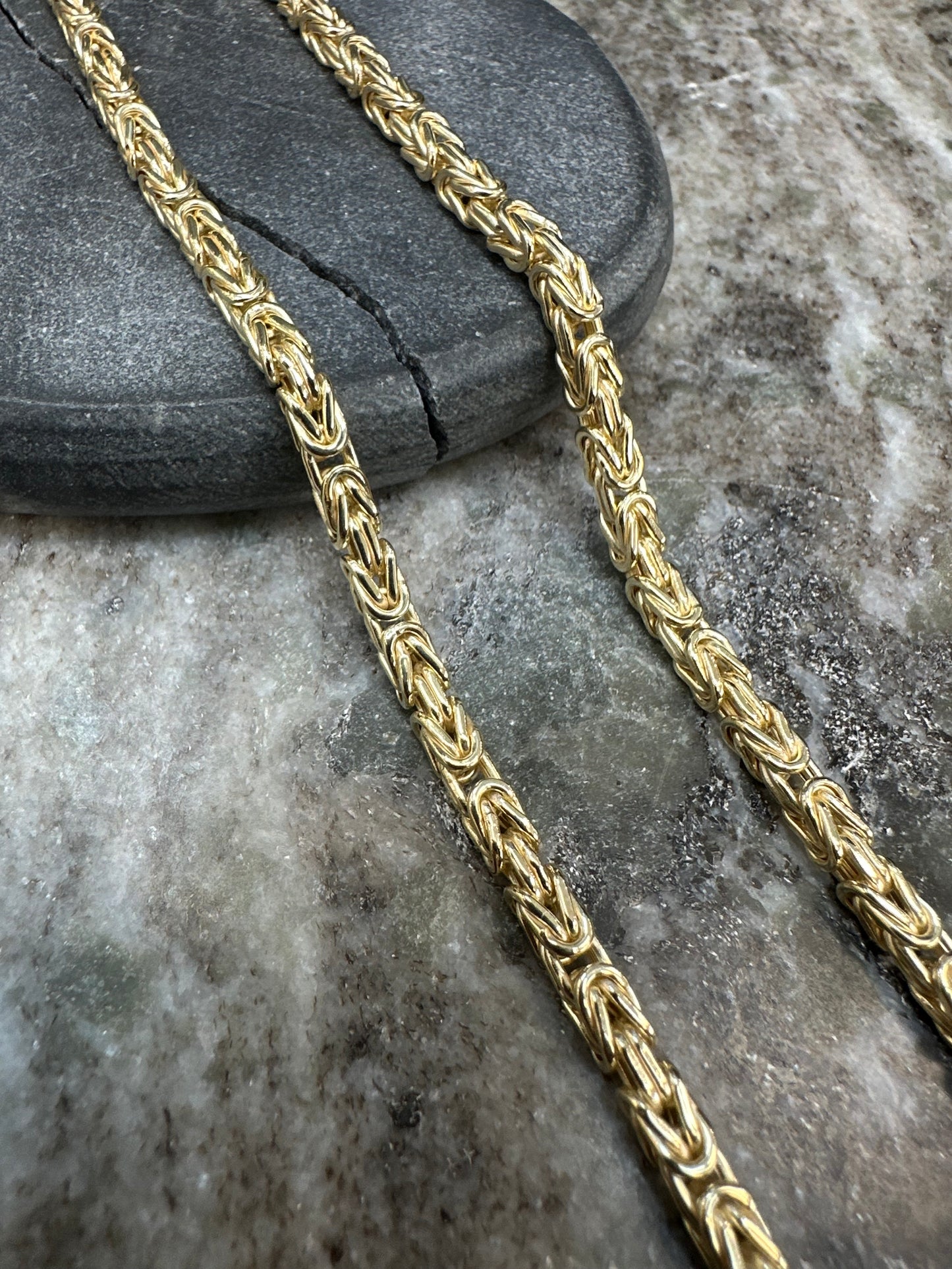 Prachtige 14K Gouden Koningsketting – 55 cm | 4 mm | Luxe & Krachtig