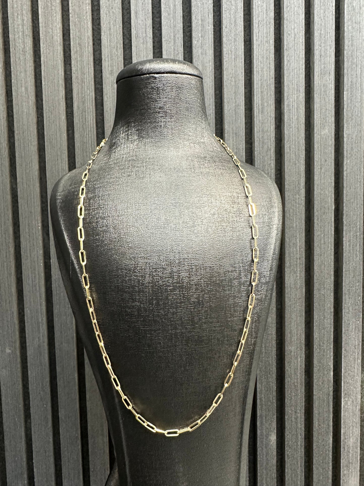 Prachtige 14K Gouden Papierclip Ketting – 3,1 mm | 60 cm | Modern & Tijdloos