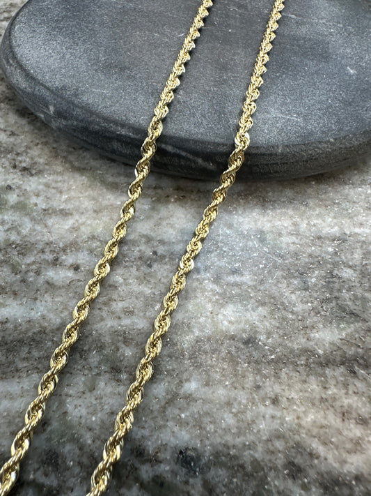 Prachtige 14K Gouden Rope Chain – 66 cm | 3,4 mm | Tijdloze Luxe