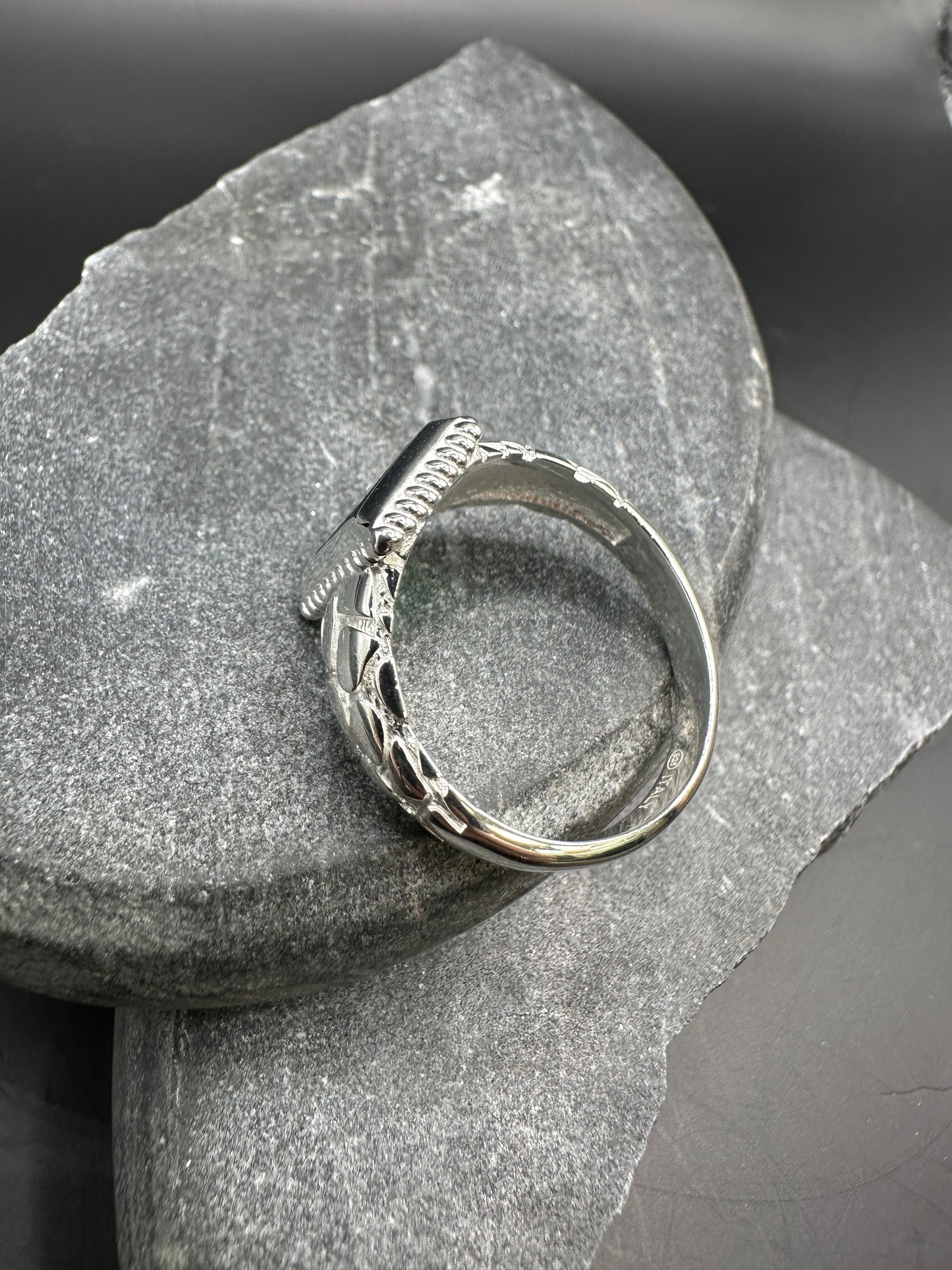 925 Zilveren Ring met Jade Steen