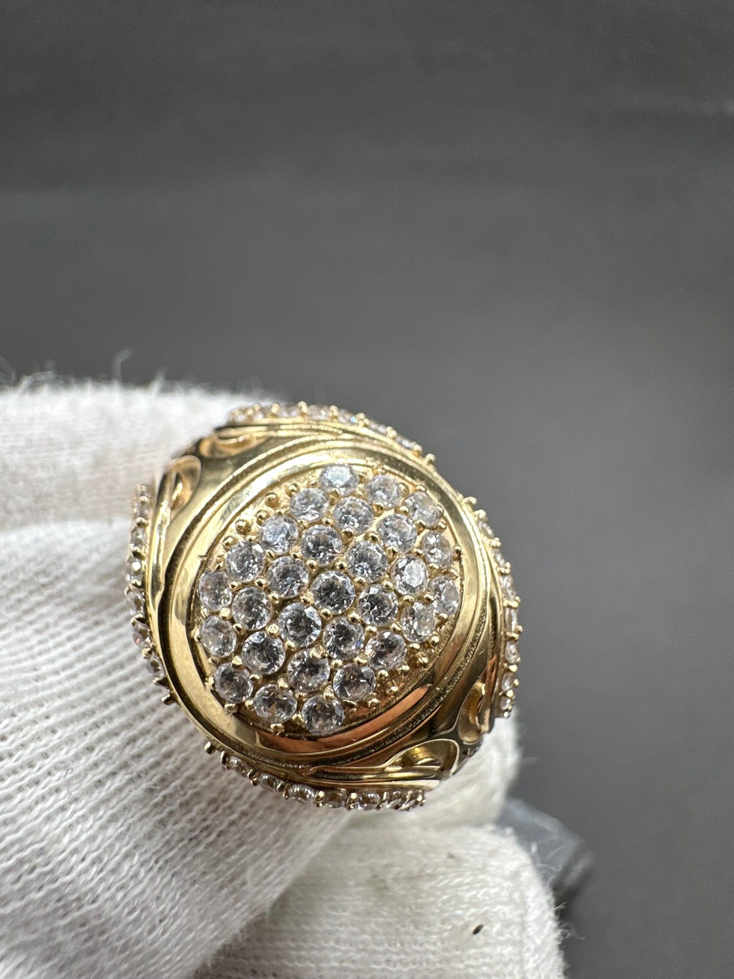 14K Gouden Toto Ring met Zirkonia – Maat 20