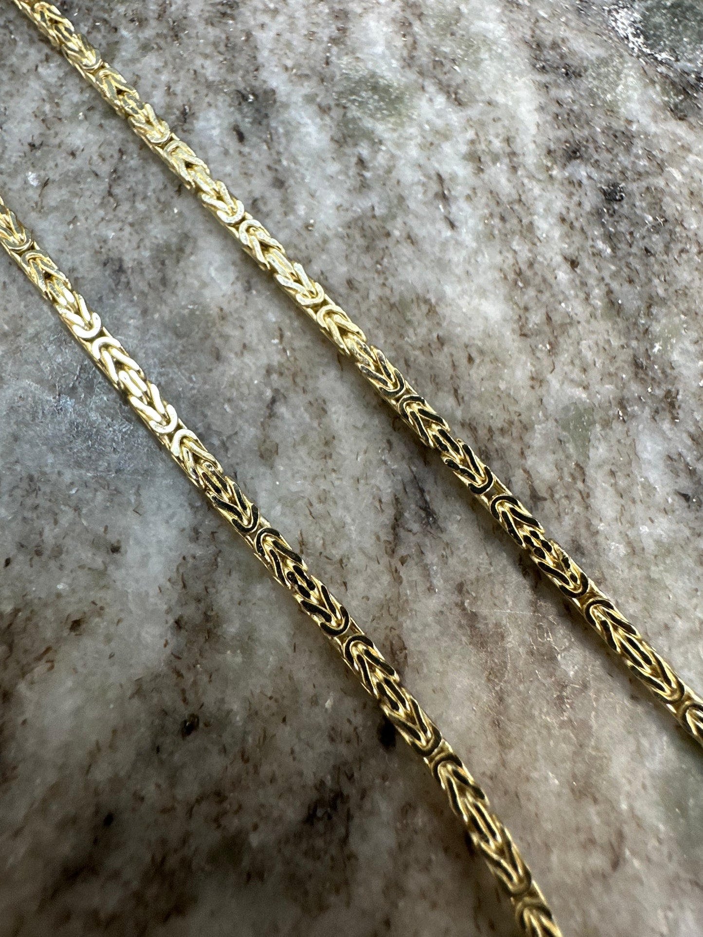 Prachtige 14K Gouden Byzantijnse Koningsketting| 2 mm | Subtiel & Elegant