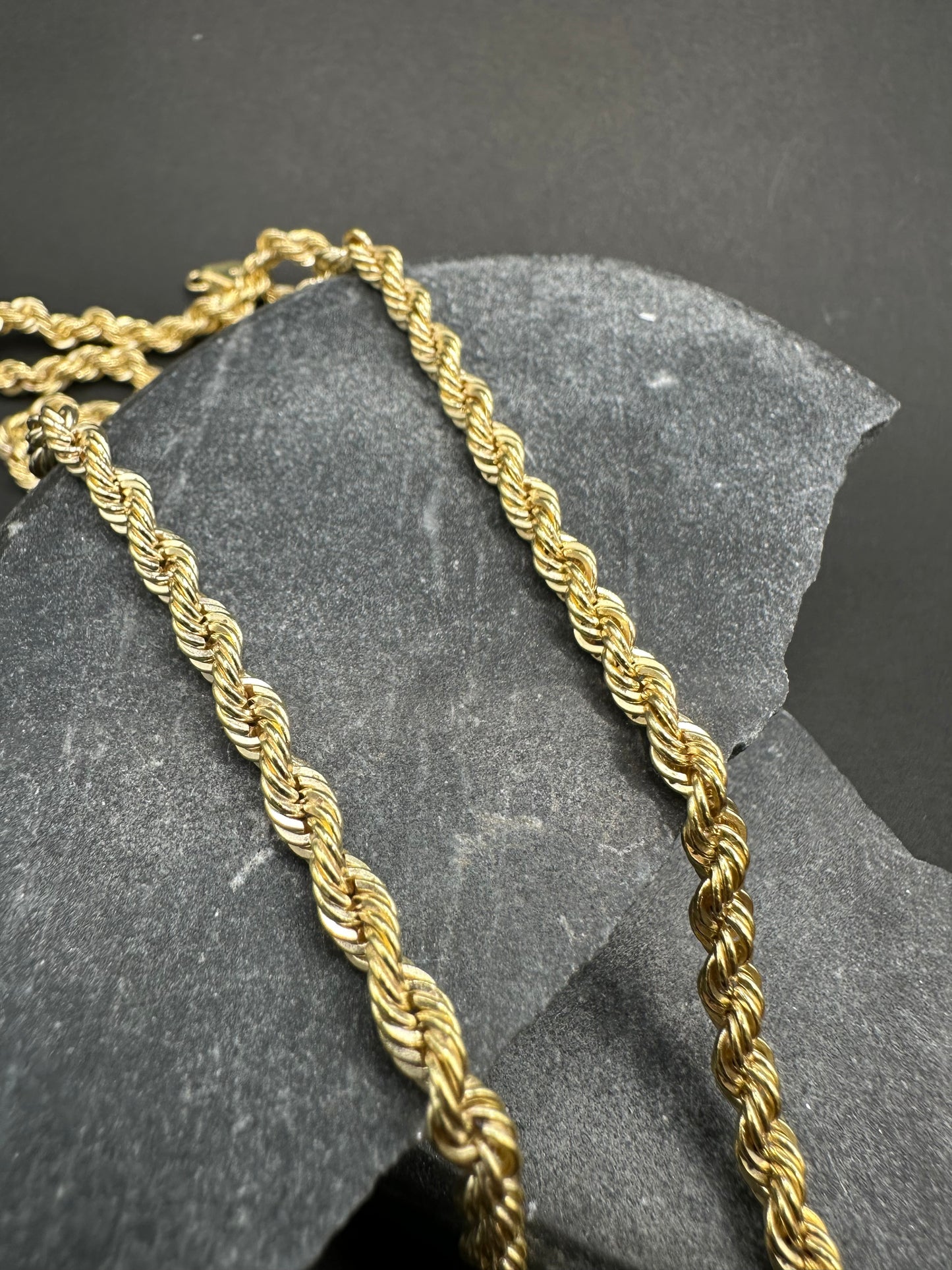 14k gouden rope chain 70 cm 3,8 mm