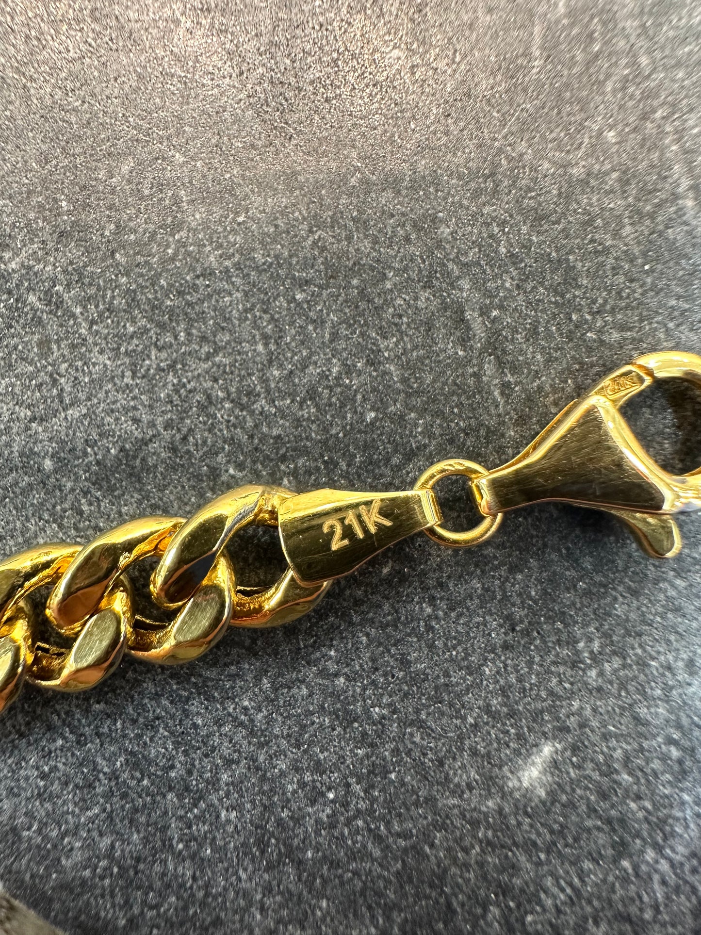 21K Gouden Gourmet Ketting – Dubai Collectie – 60 cm