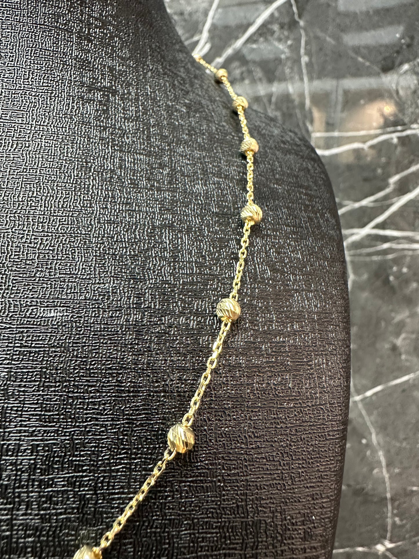 14K Gouden Balletjesketting – Elegant en Verfijnd