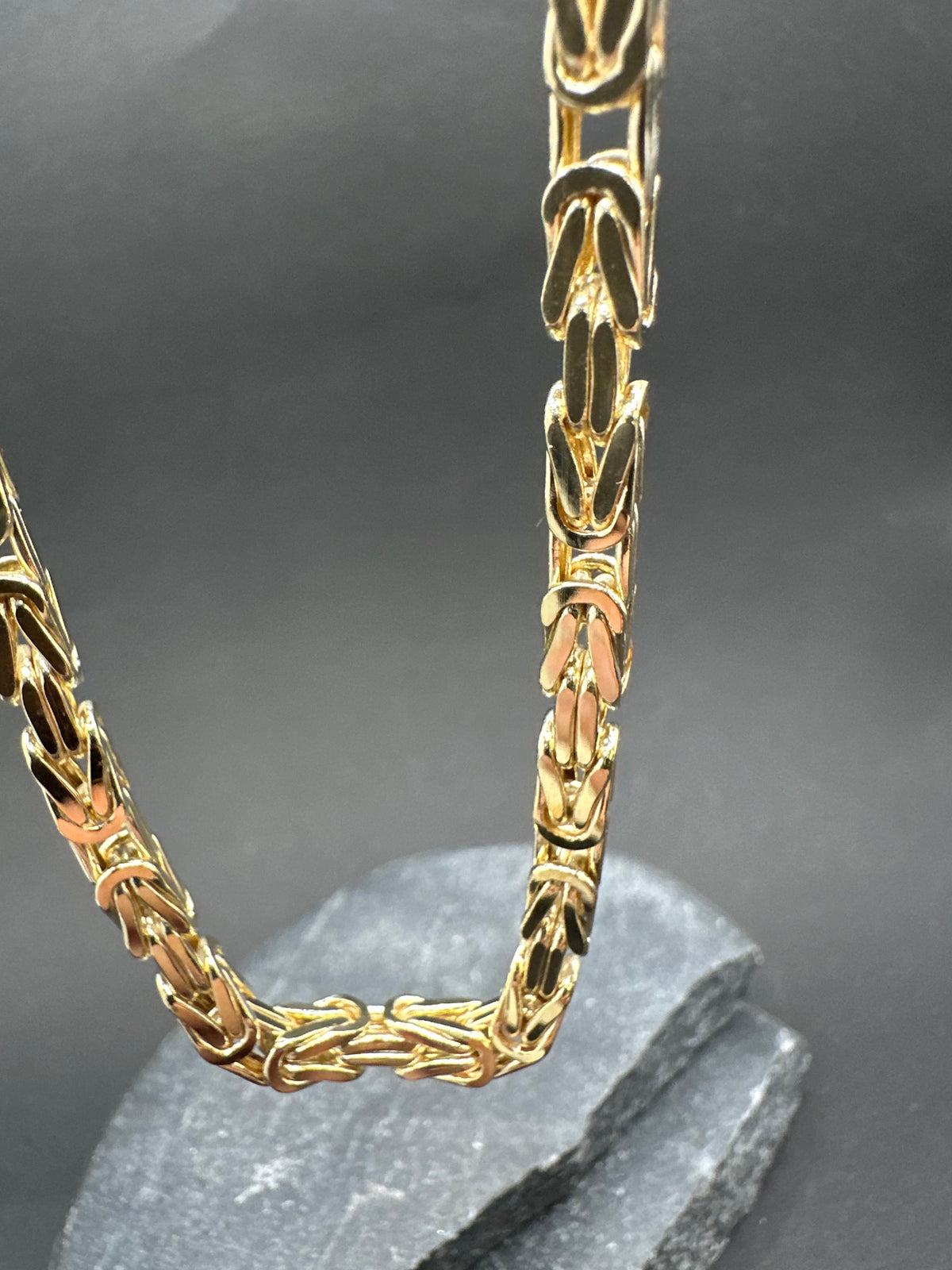 14K Gouden Byzantijnse Koningsketting – 4 mm