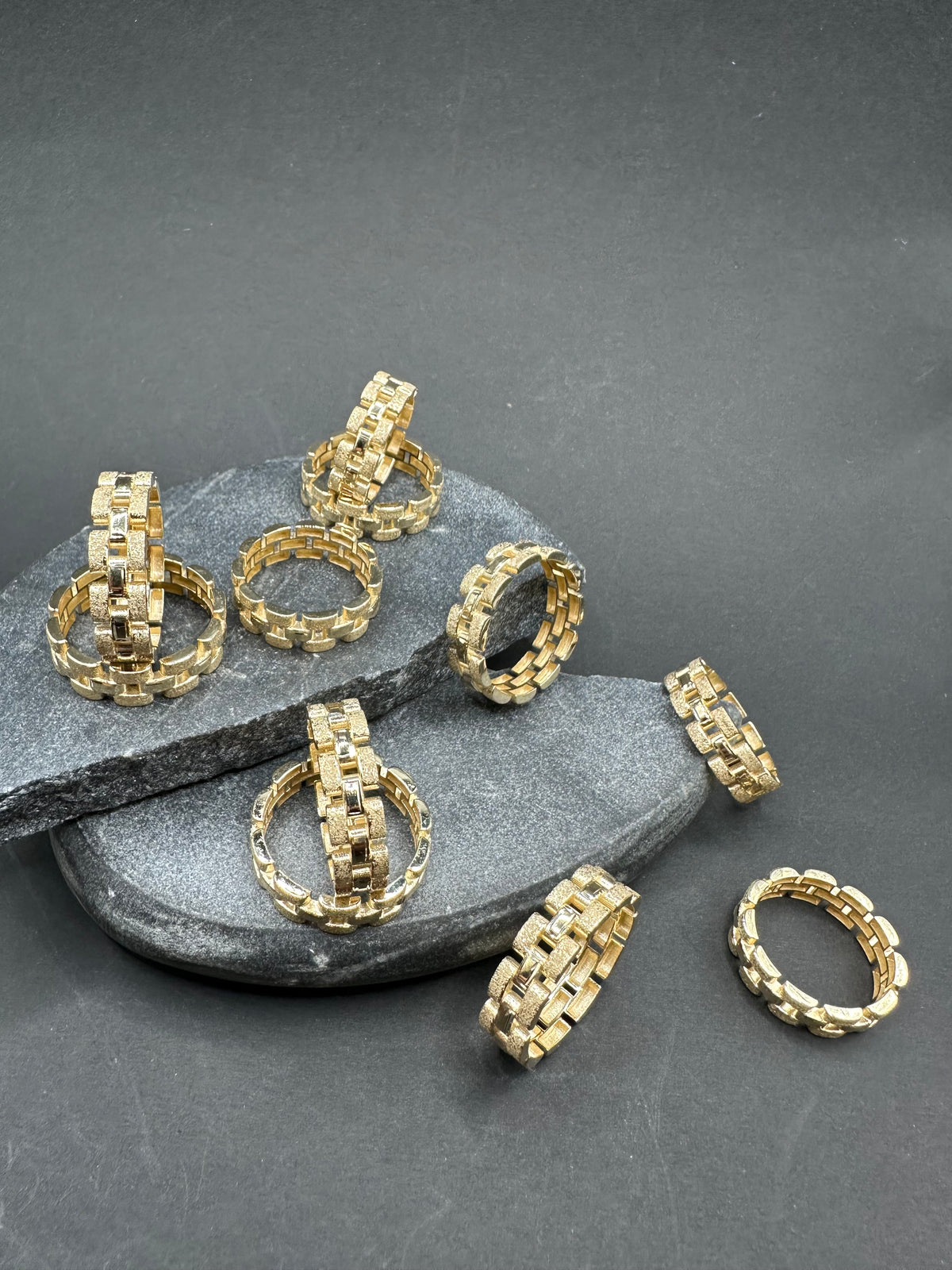14K Gouden Rollie Schakelring