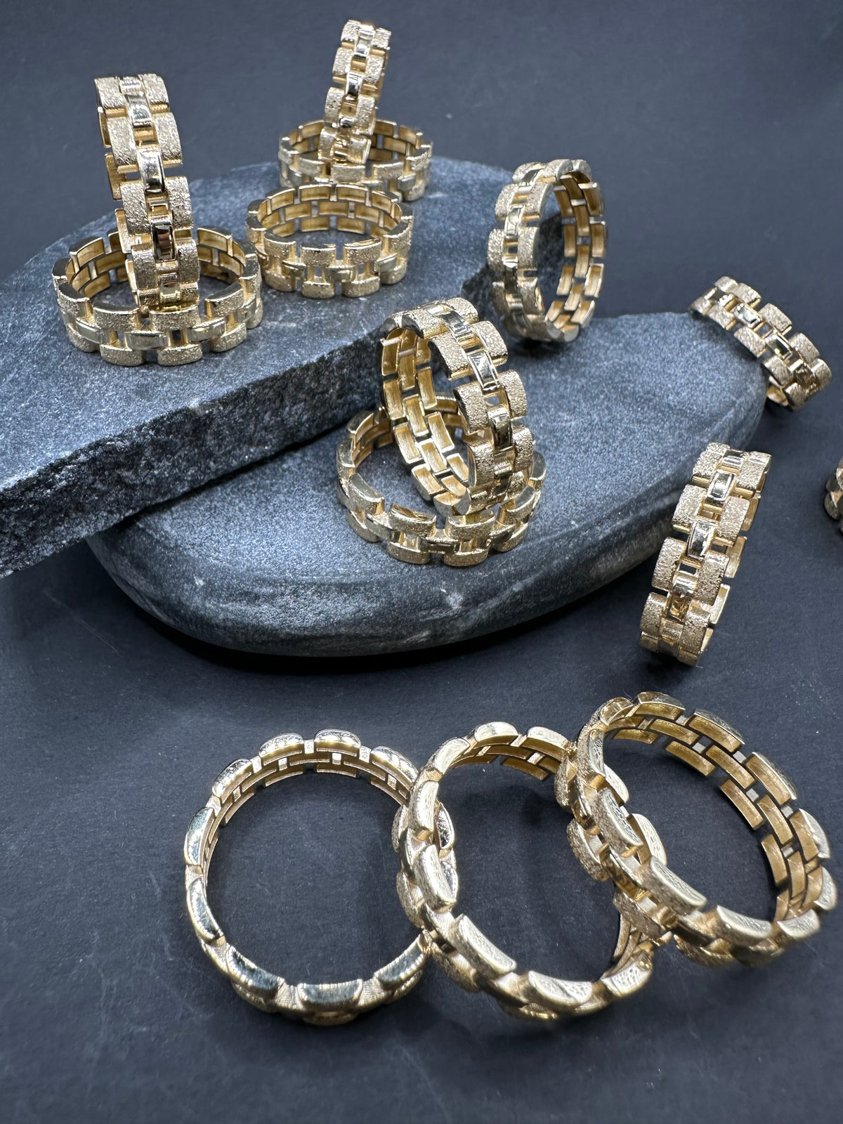 14K Gouden Rollie Schakelring