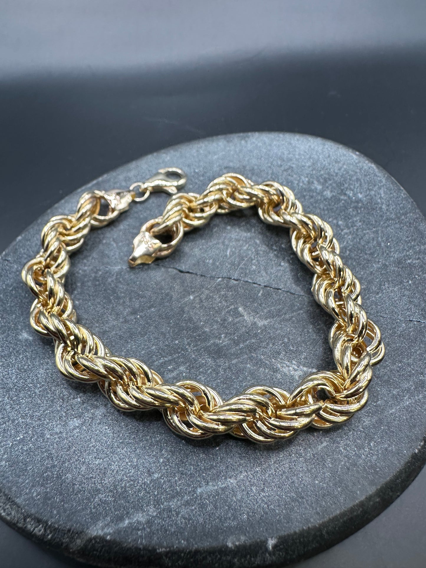 14K Gouden XL Rope Armband – 20,5 cm