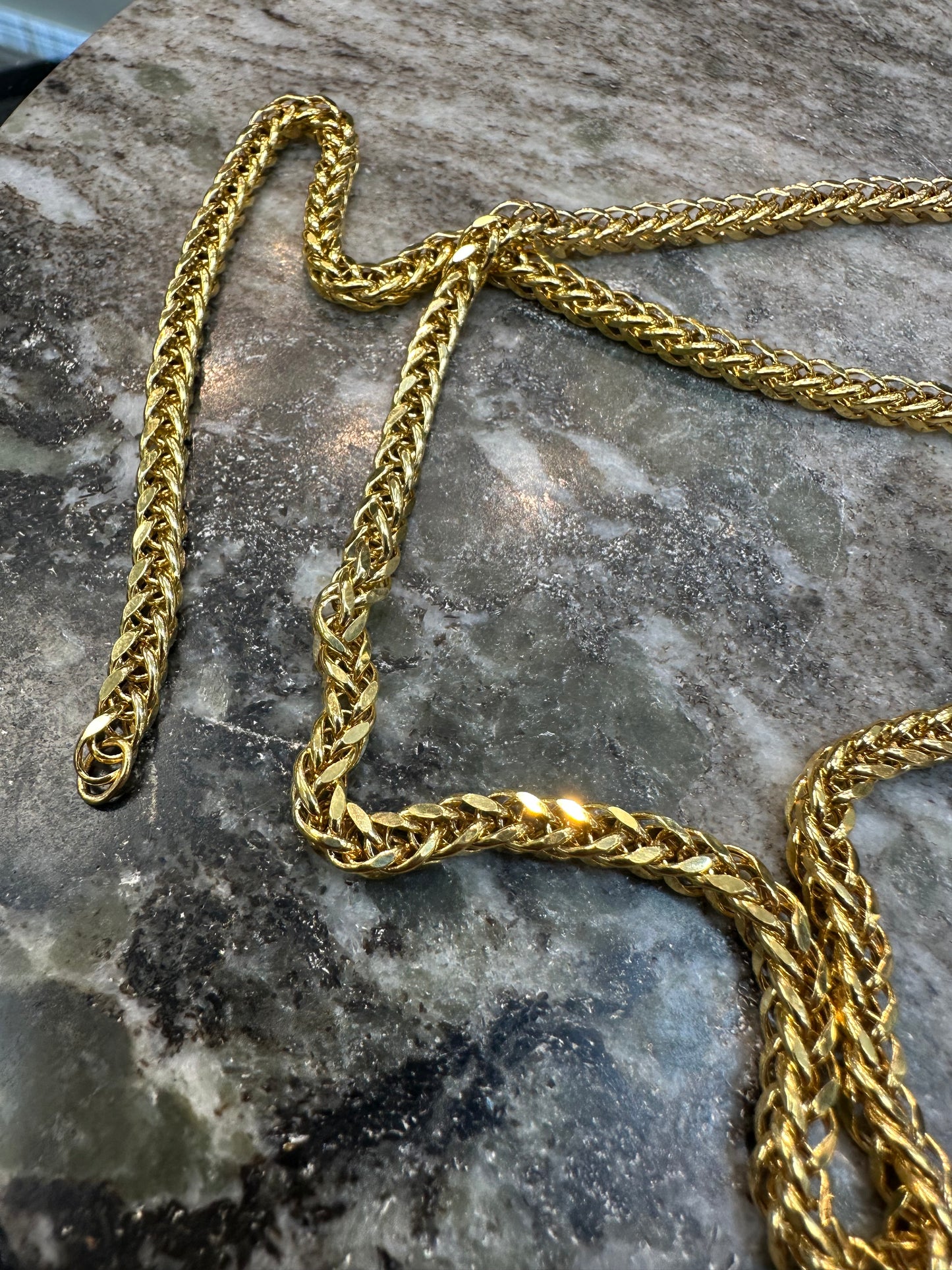 21K Gouden Vossenstaart Ketting – 60 cm – Dubai Collectie