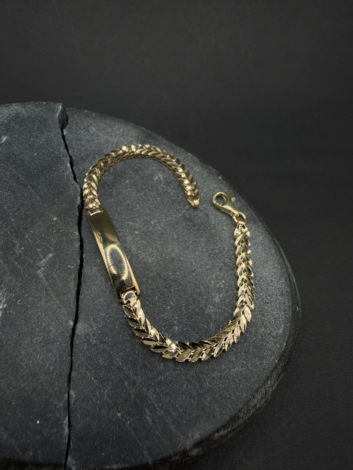 14K Gouden Armband met Naamplaat – 16 cm – 4,4 mm