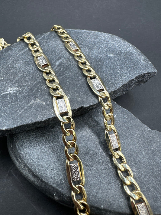 14K Gouden Bicolor Ketting – 60 cm | 6,2 mm