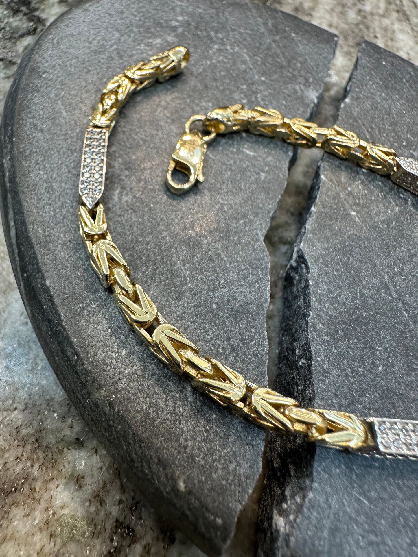 14K Gouden Koningsarmband met Zirkonia – 20,5 cm | 3,2 mm | Luxe & Elegant