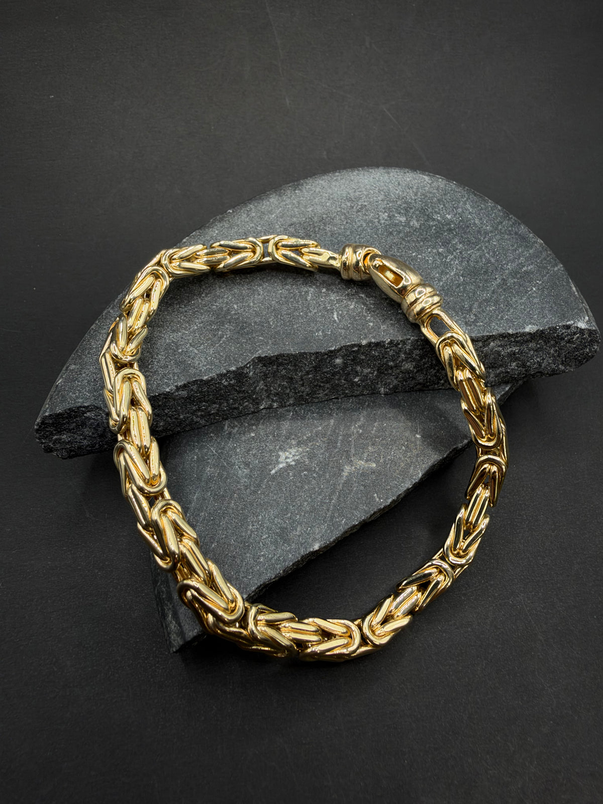 14K Gouden Koningsarmband met Draaislot – 5,2 mm – 22 cm