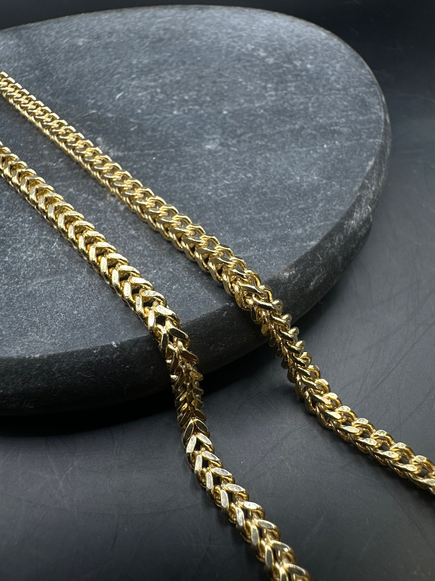 14K Gouden Franco Ketting – 3,3 mm – 70 cm