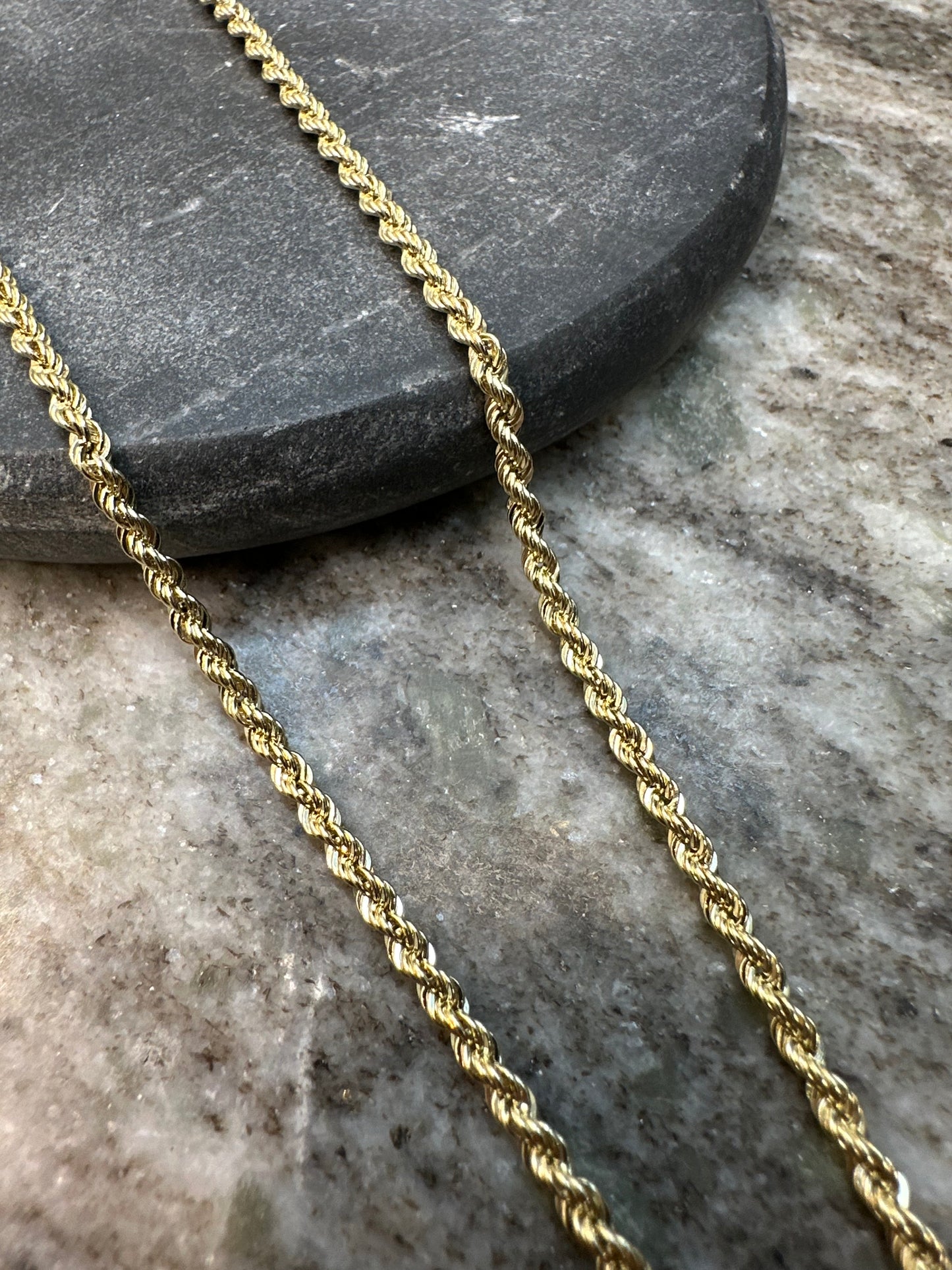 Prachtige 14K Gouden Rope Chain – 65 cm | 2,6 mm | Tijdloos & Luxe