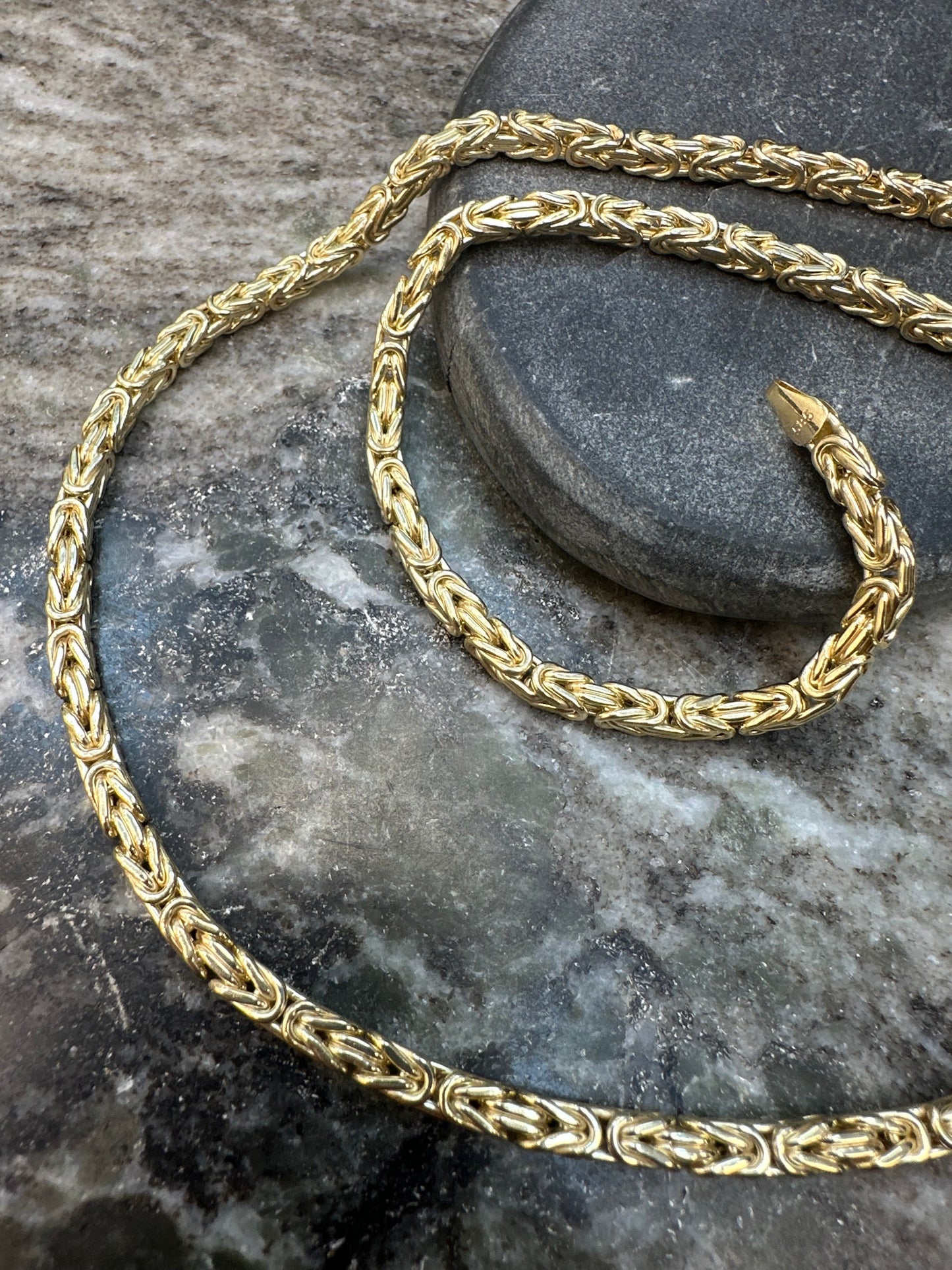 Prachtige 14K Gouden Koningsketting – 60 cm | 4,5 mm | Luxe & Krachtig