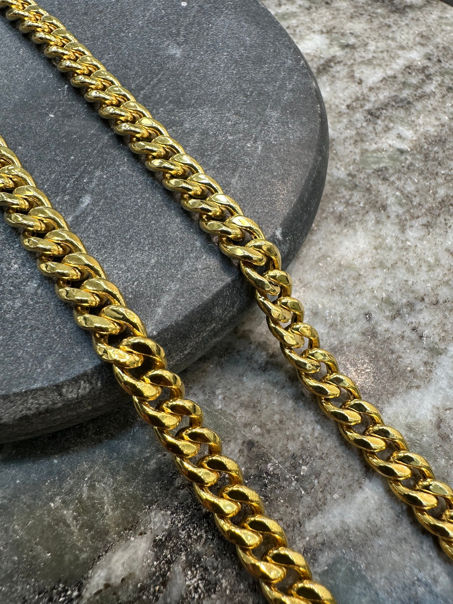 21K Gouden Gourmet Ketting – Dubai Collectie – 60 cm