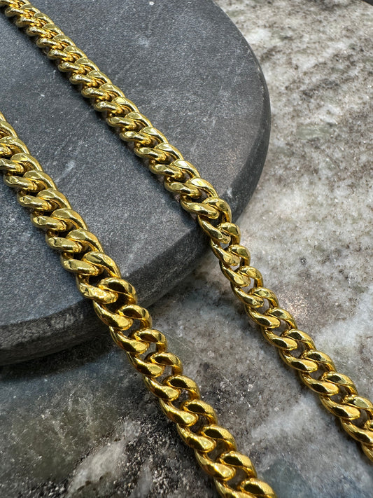 21K Gouden Gourmet Ketting – Dubai Collectie – 60 cm
