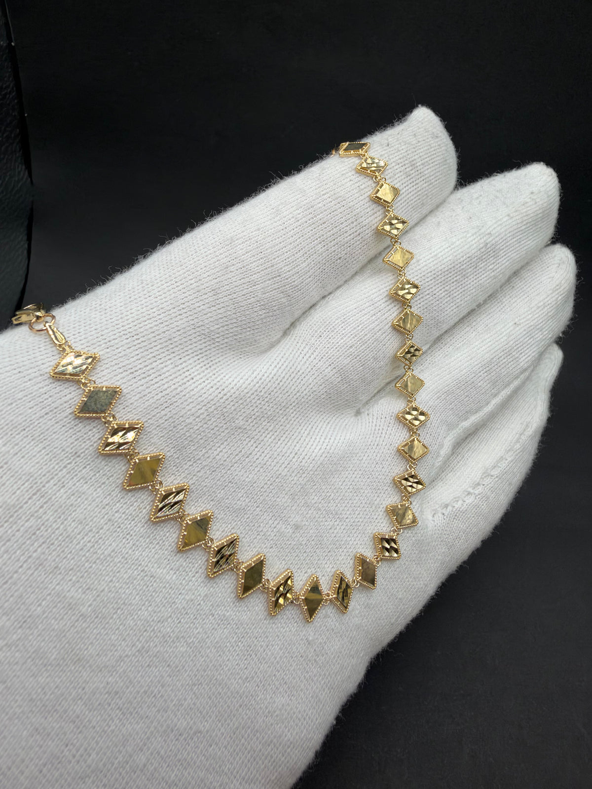 14K Gouden Platte Armband – 7,4 mm – Verstelbaar