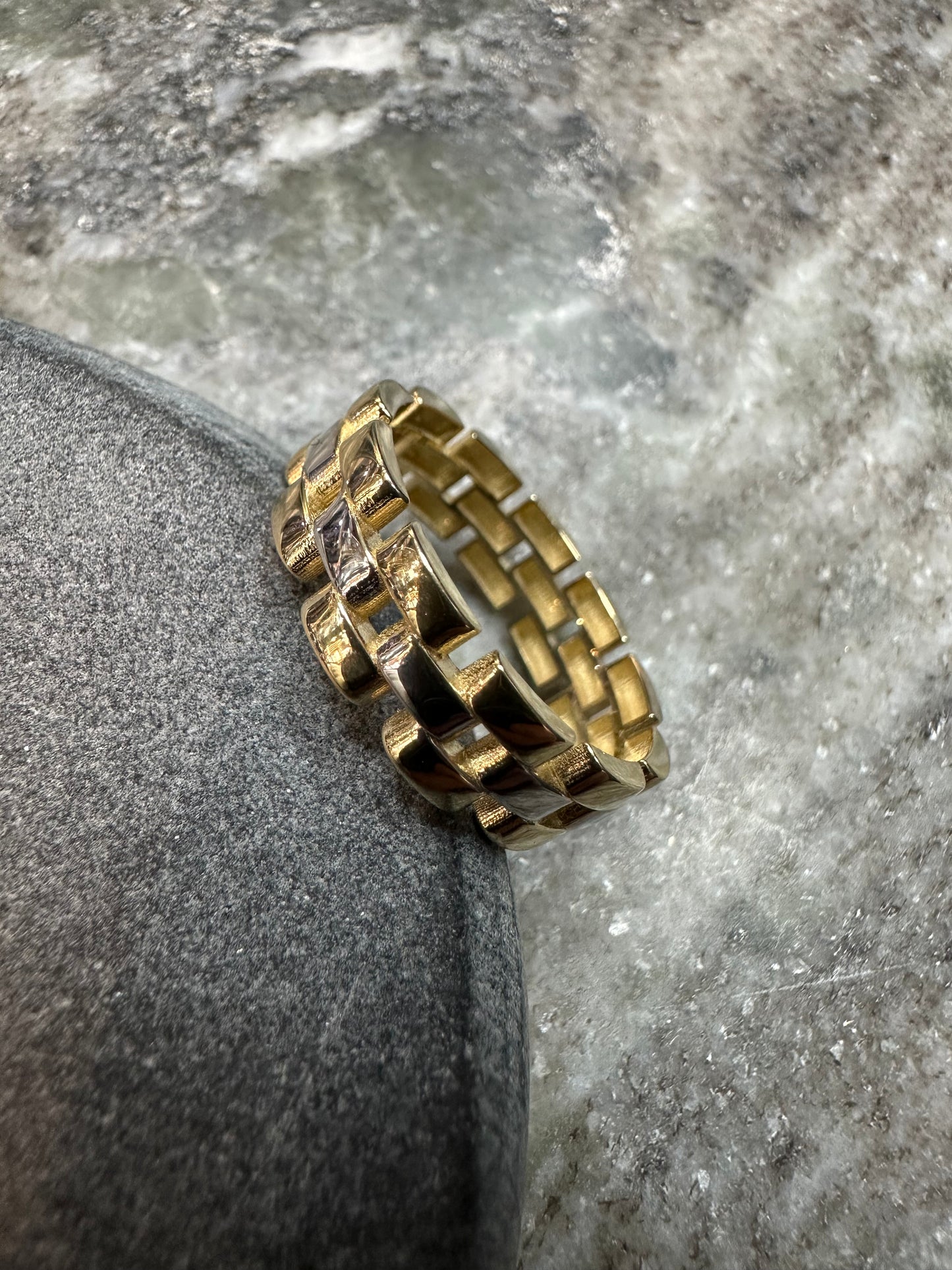 14K Gouden Bicolor Rollie Ring – Maat 19