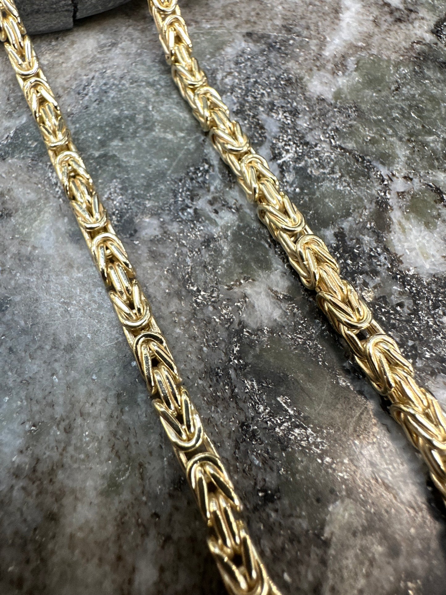 Prachtige 14K Gouden Koningsketting – 55 cm | 4 mm | Luxe & Krachtig