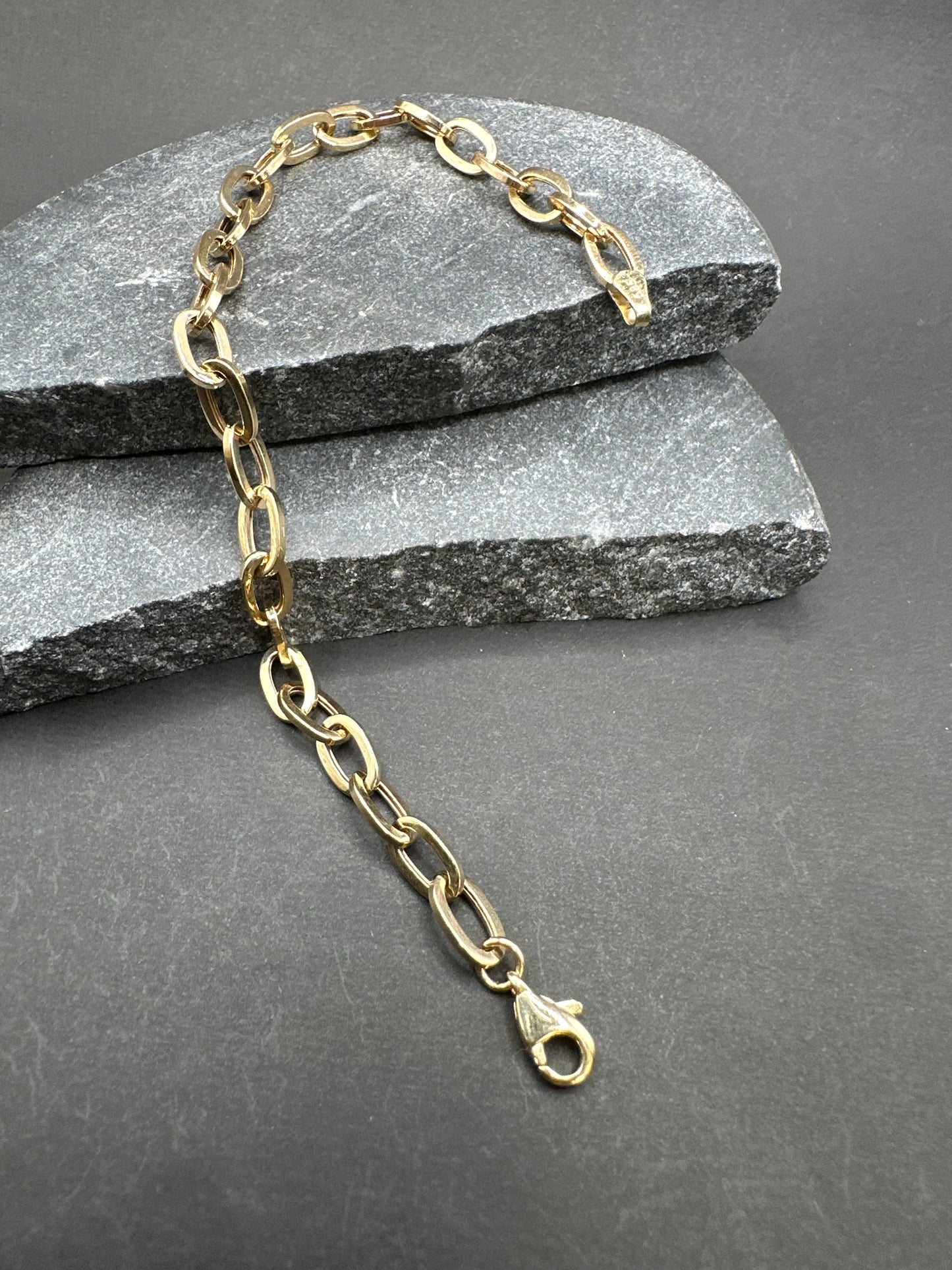 14K Gouden Schakelarmband – 19 cm