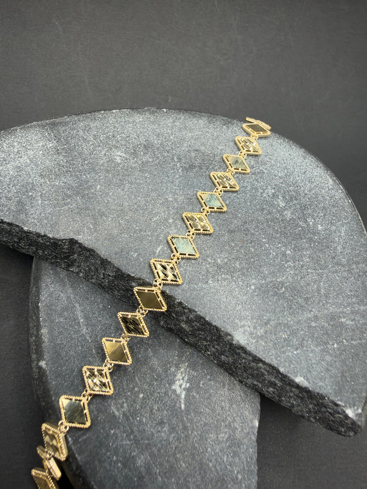 14K Gouden Platte Armband – 7,4 mm – Verstelbaar
