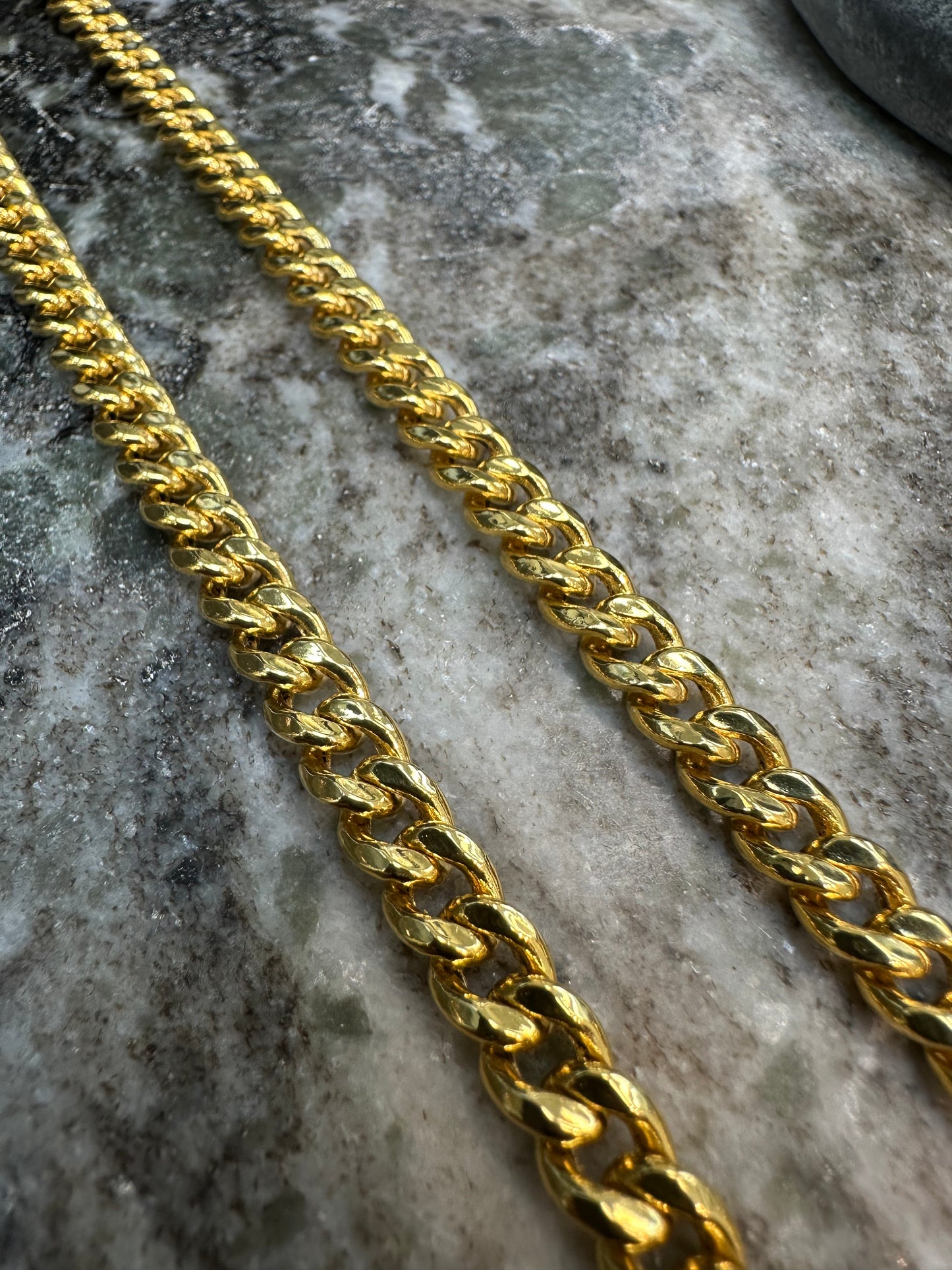 21K Gouden Gourmet Ketting – Dubai Collectie – 60 cm