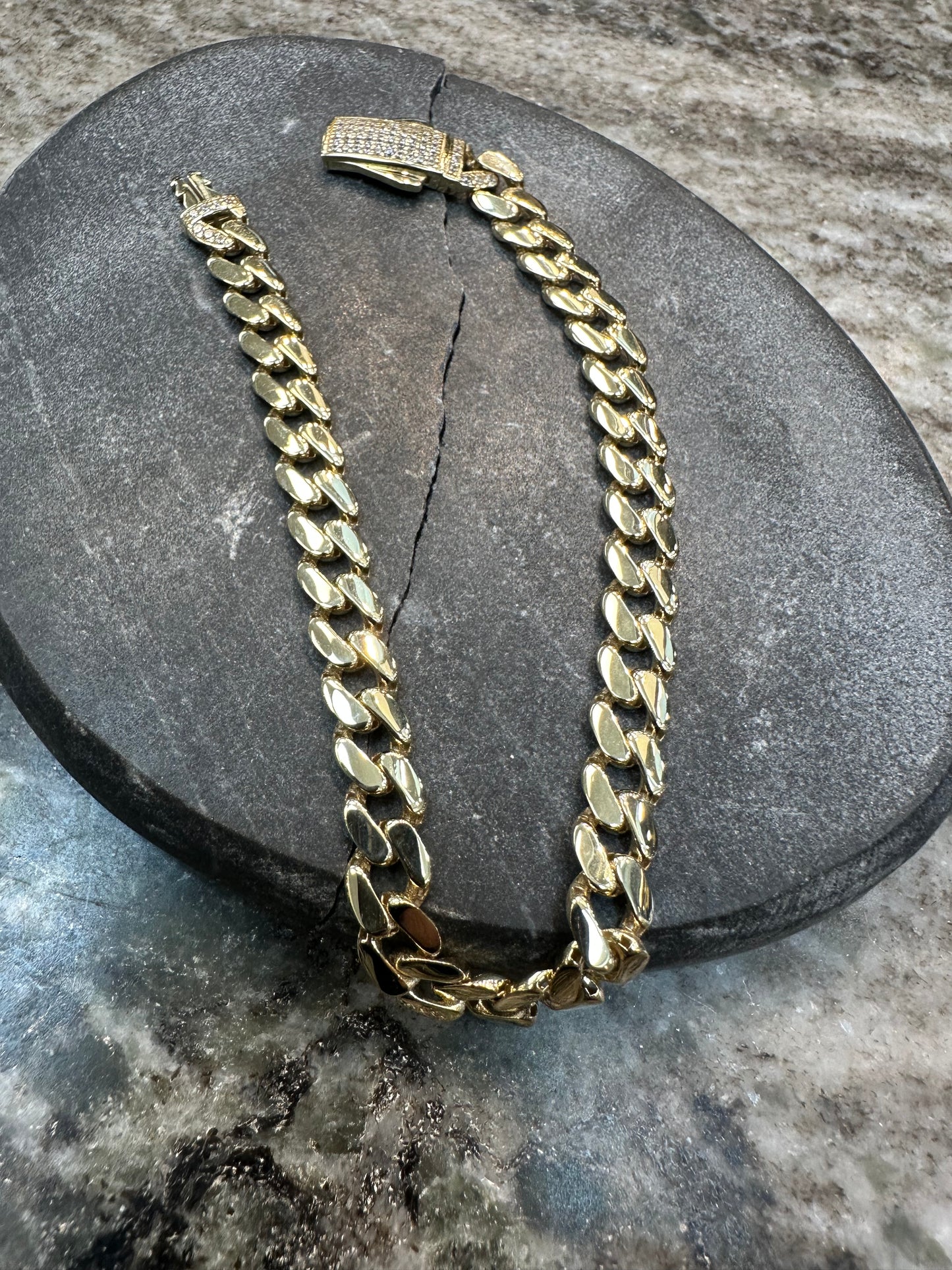 Prachtige 14K Gouden Cubaan Armband – 21 cm | 6,7 mm | Tijdloos & Stijlvol