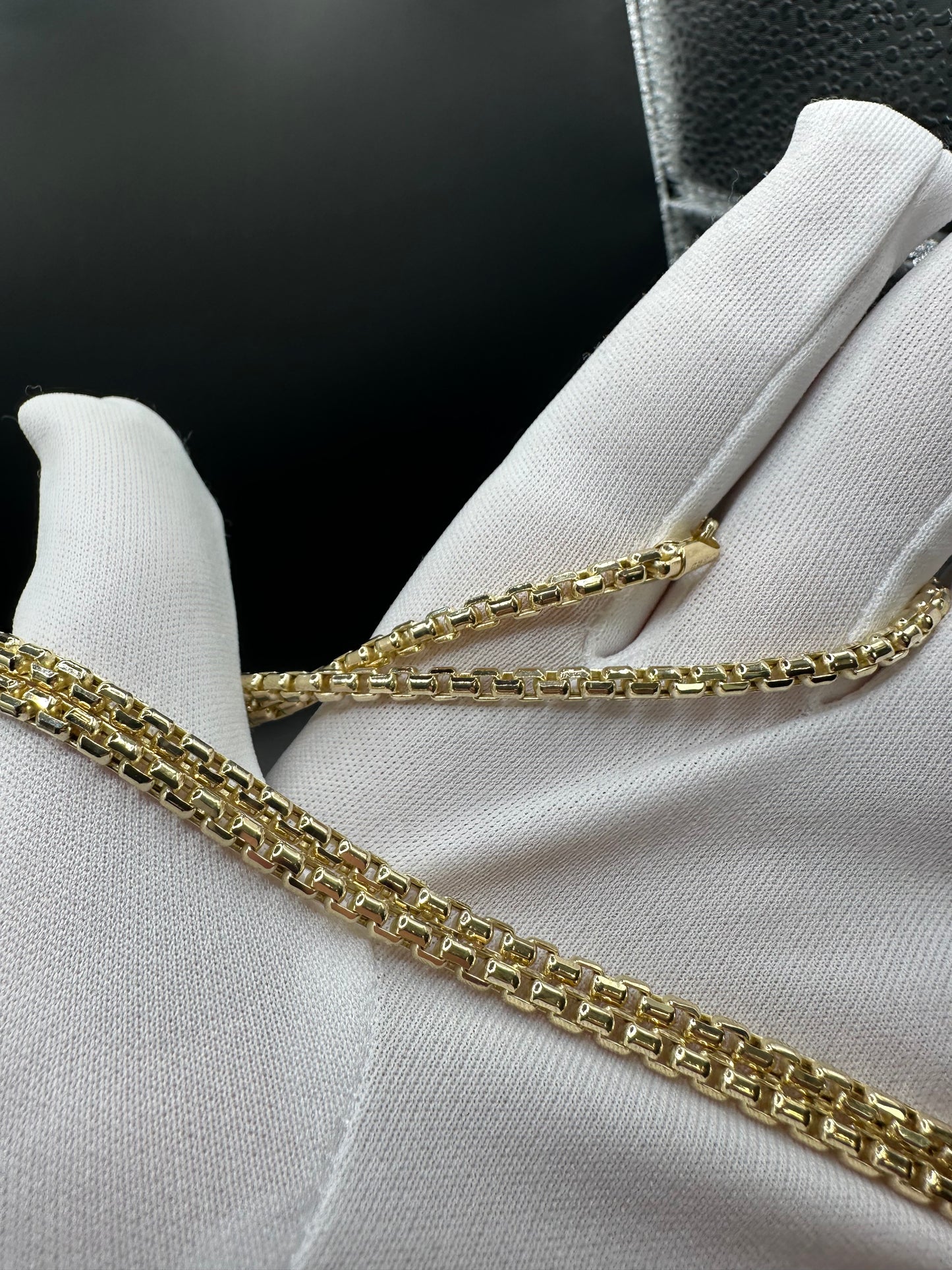 14K Gouden Box Ketting – 60 cm