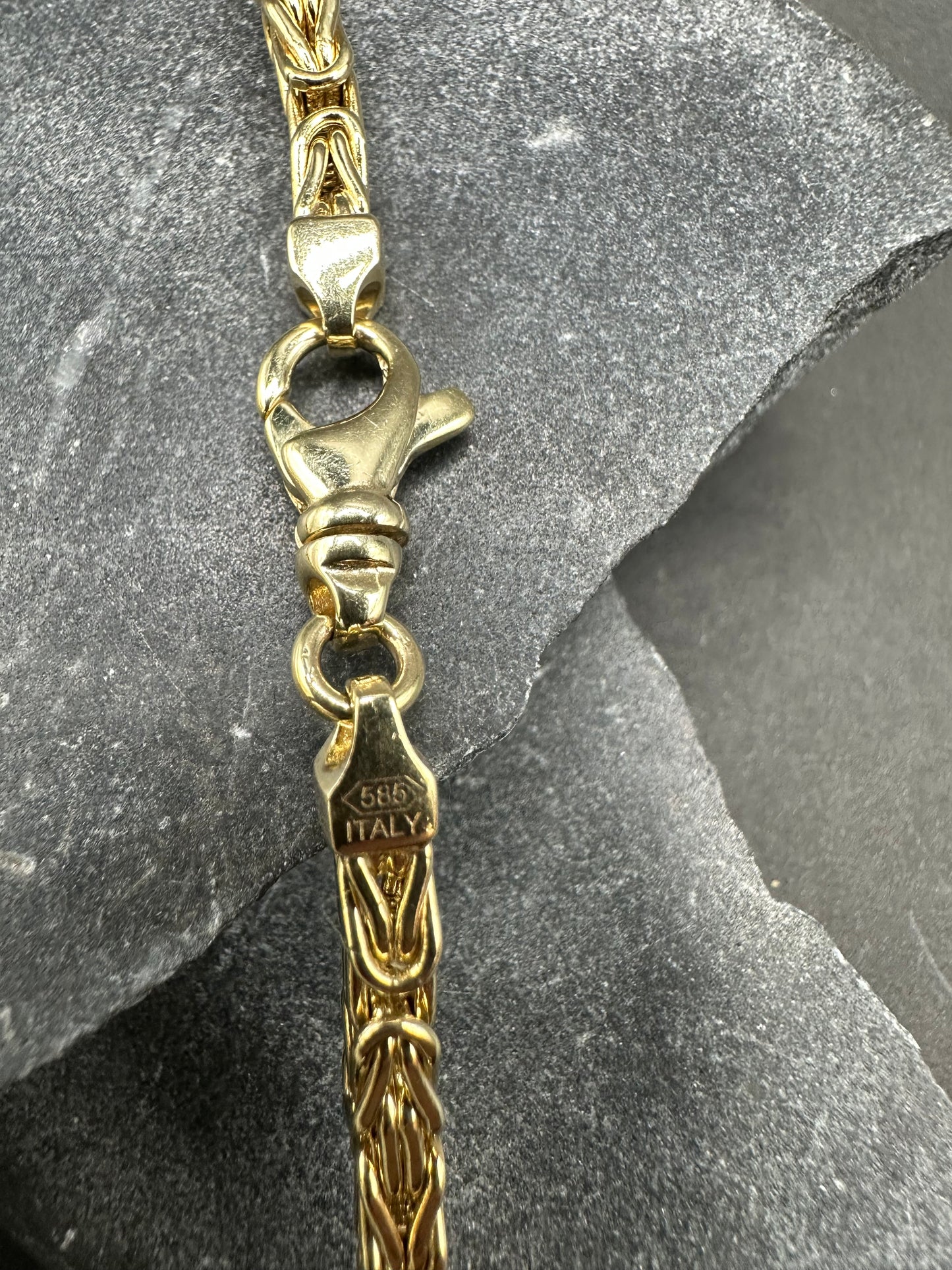 14K Gouden Italiaanse Klassieke Koningsketting – 60 cm