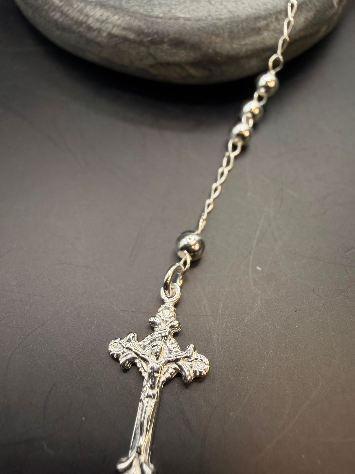925 Zilveren Rozenkrans Ketting