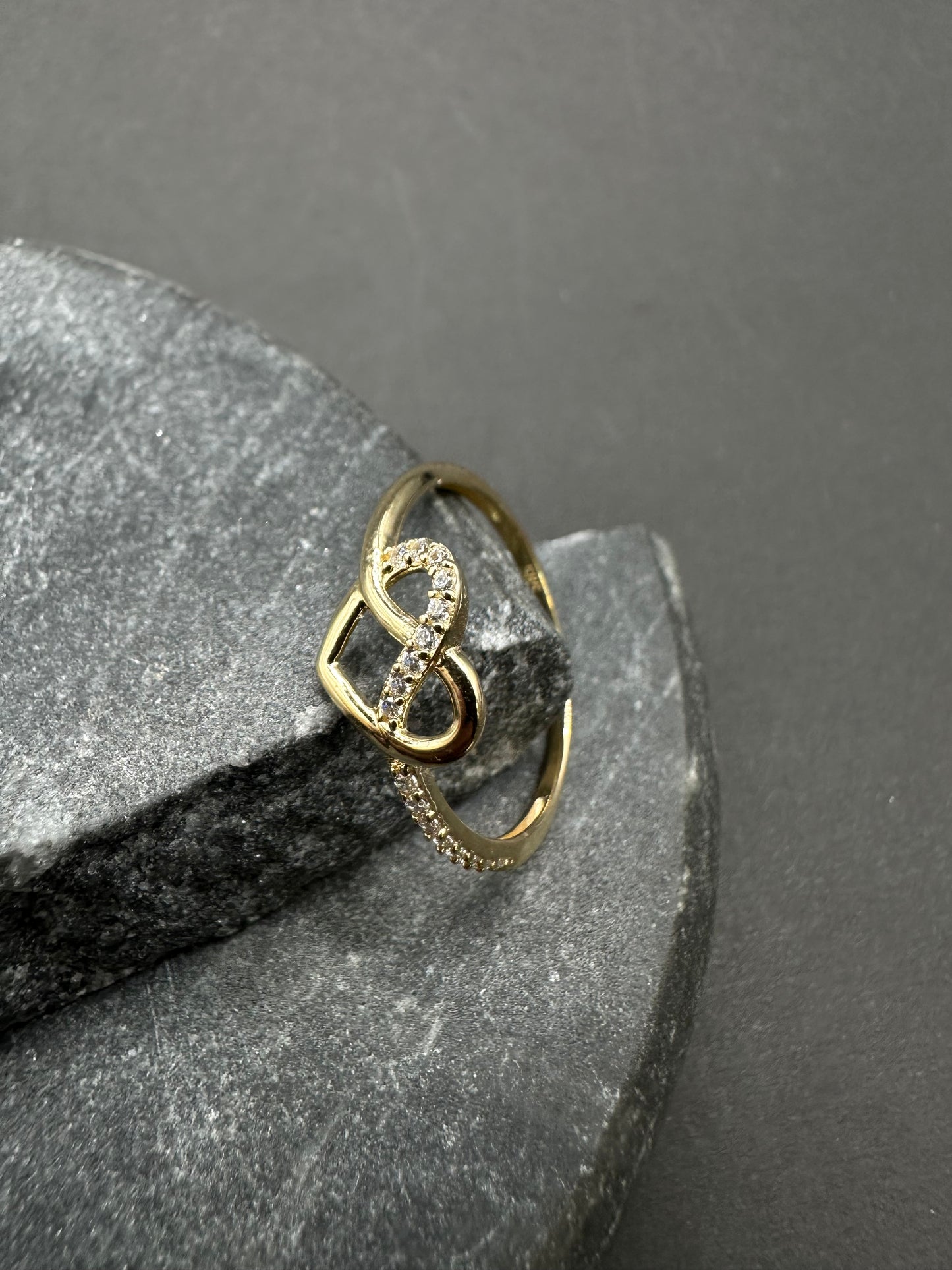 14K Gouden Elegante Hartring – Maat 18,5