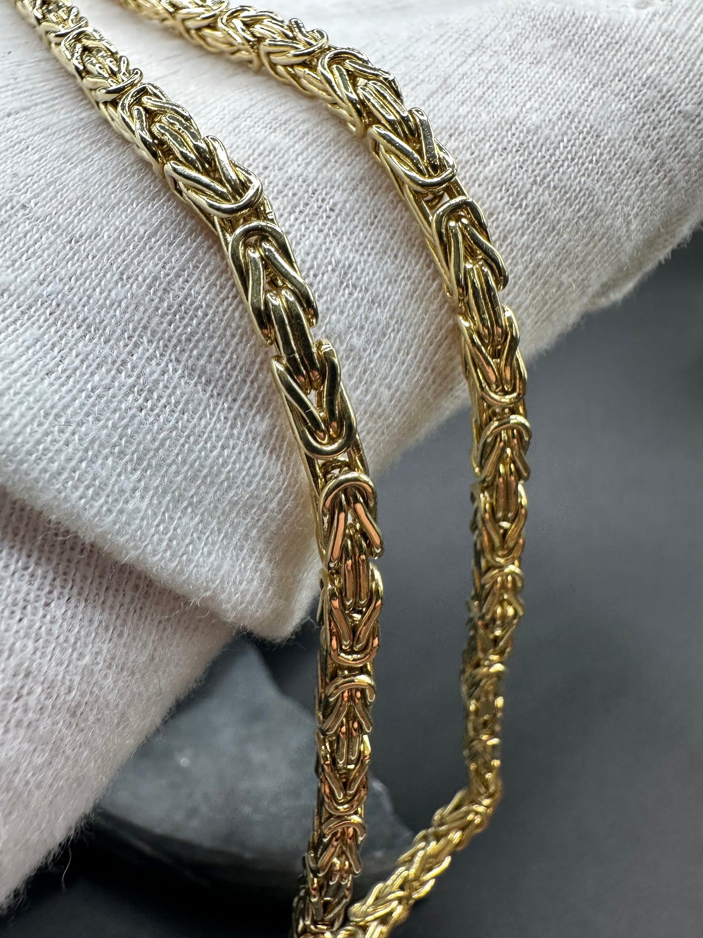 14K Gouden Italiaanse Klassieke Koningsketting – 60 cm
