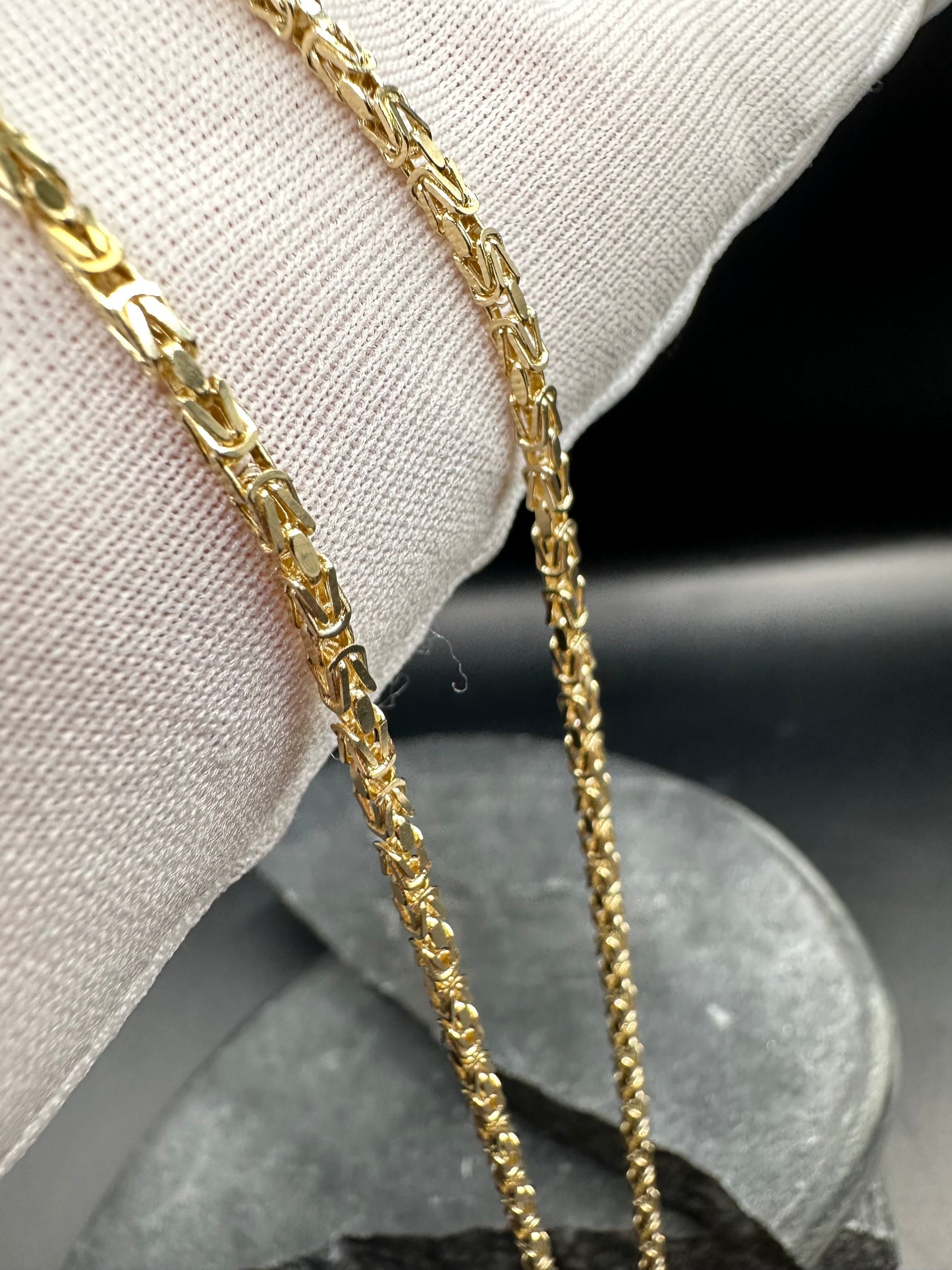 14K Gouden Massieve Elegante Koningsketting – 2,1 mm| Unisex
