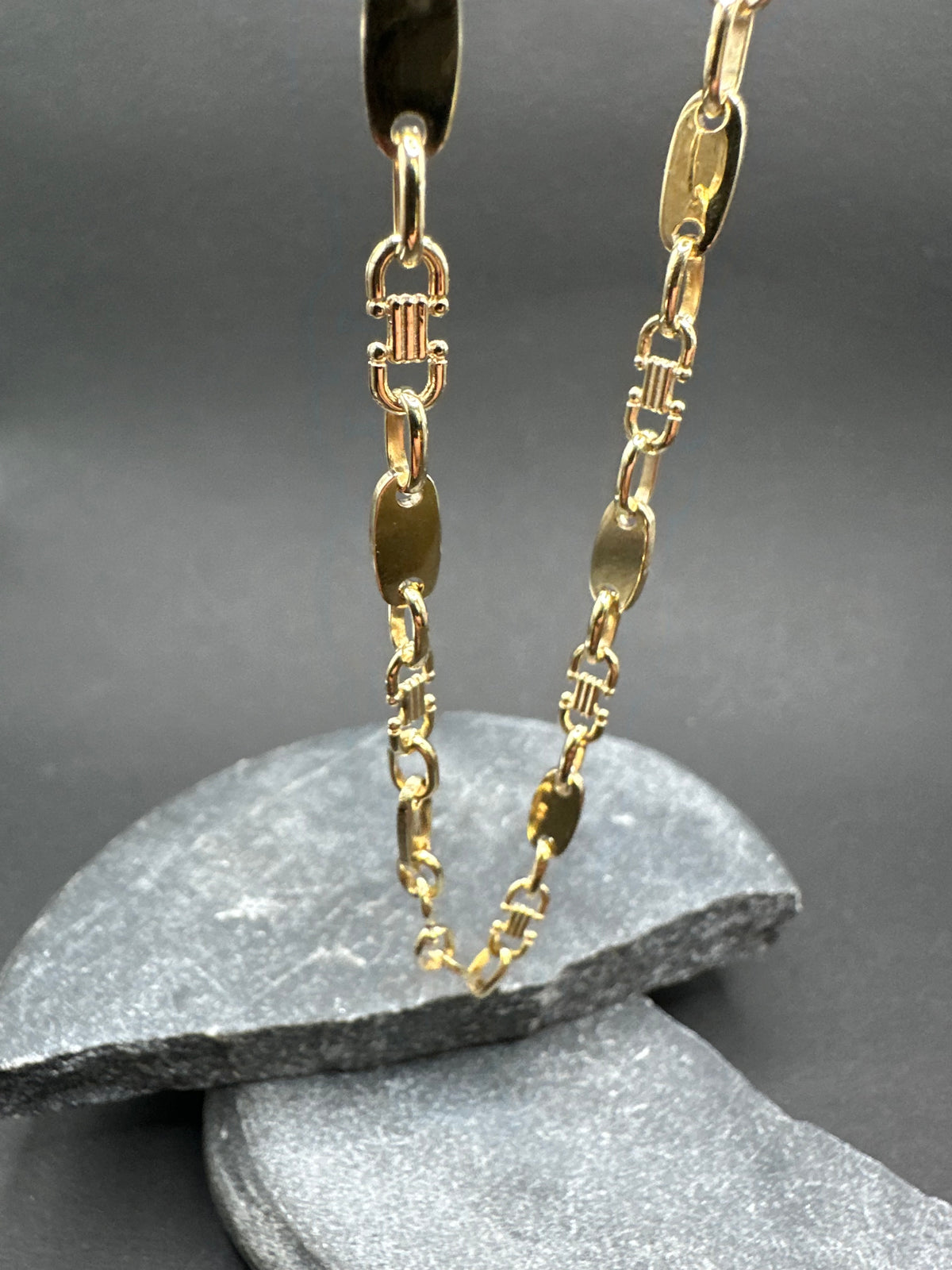 14K Gouden Platte Massieve Ketting – 60 cm | 4,5 mm