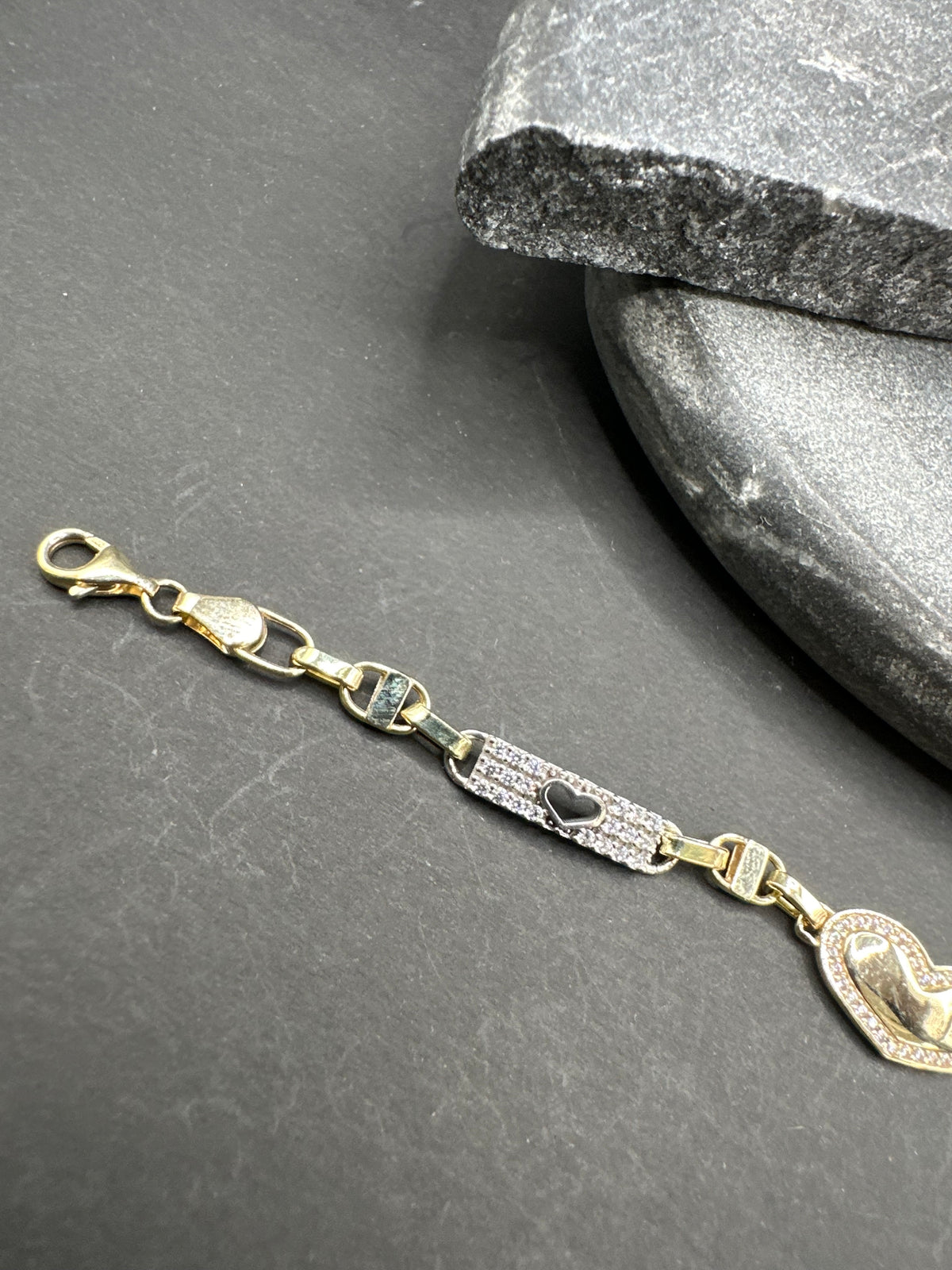 14K Gouden Kingsly Armband met Hart – 14 cm | 4,1 mm